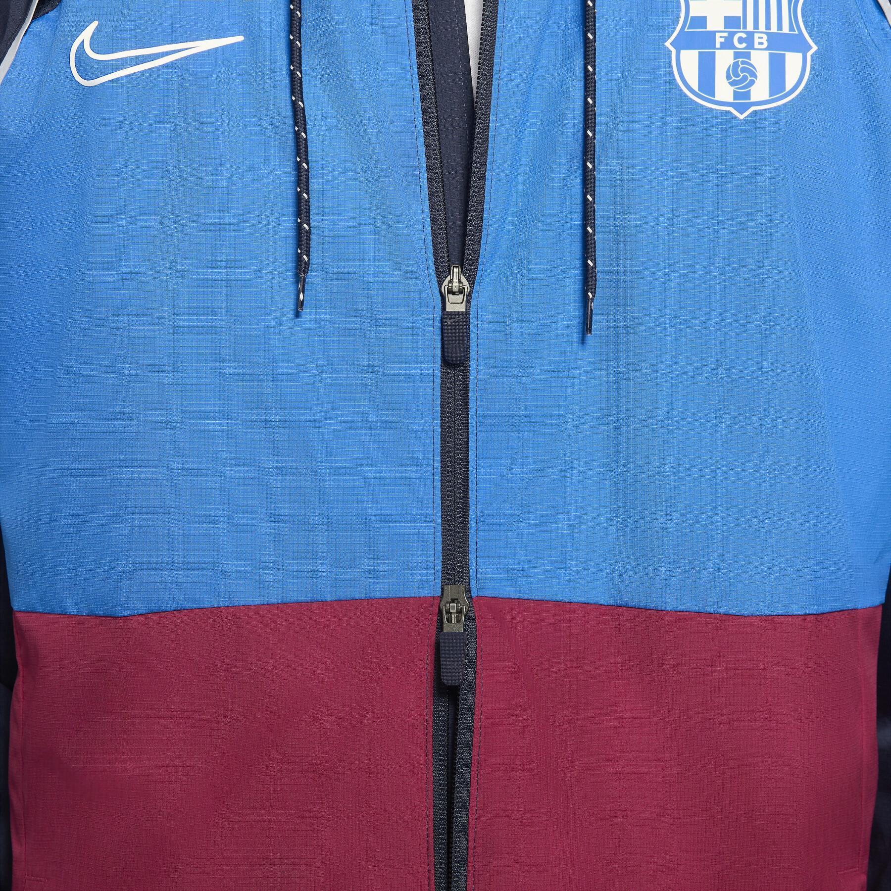 Waterproof jacket FC Barcelone AWF 2021/22
