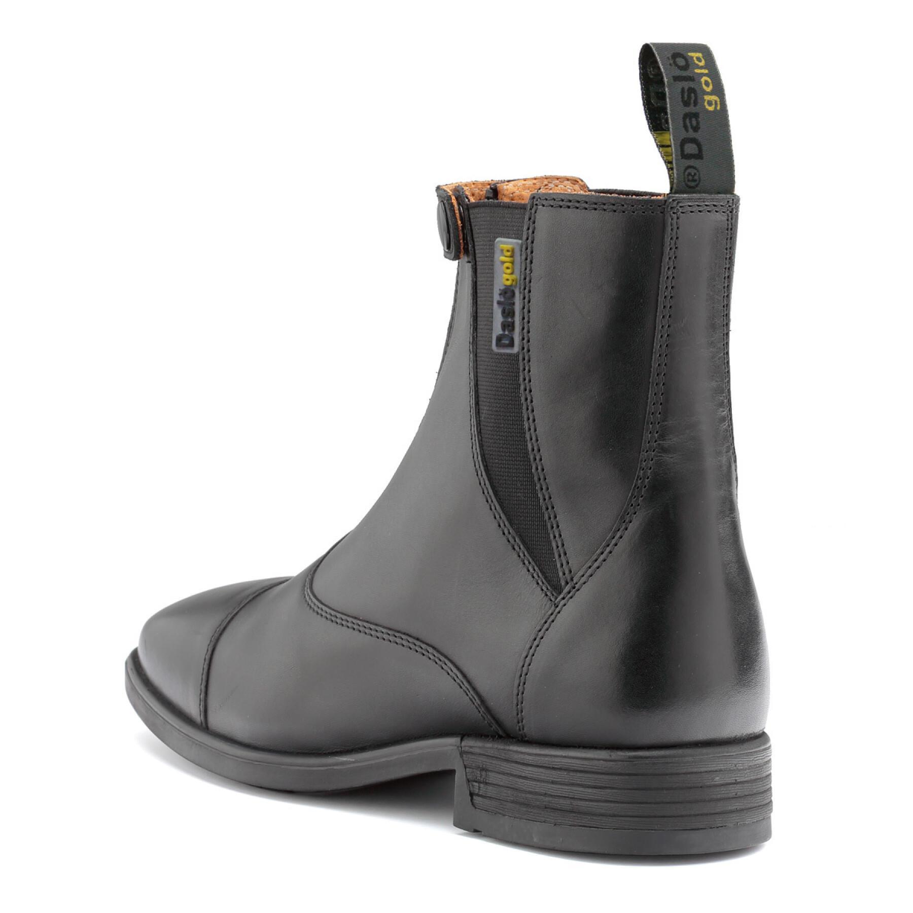 Leather boots with zip Daslö