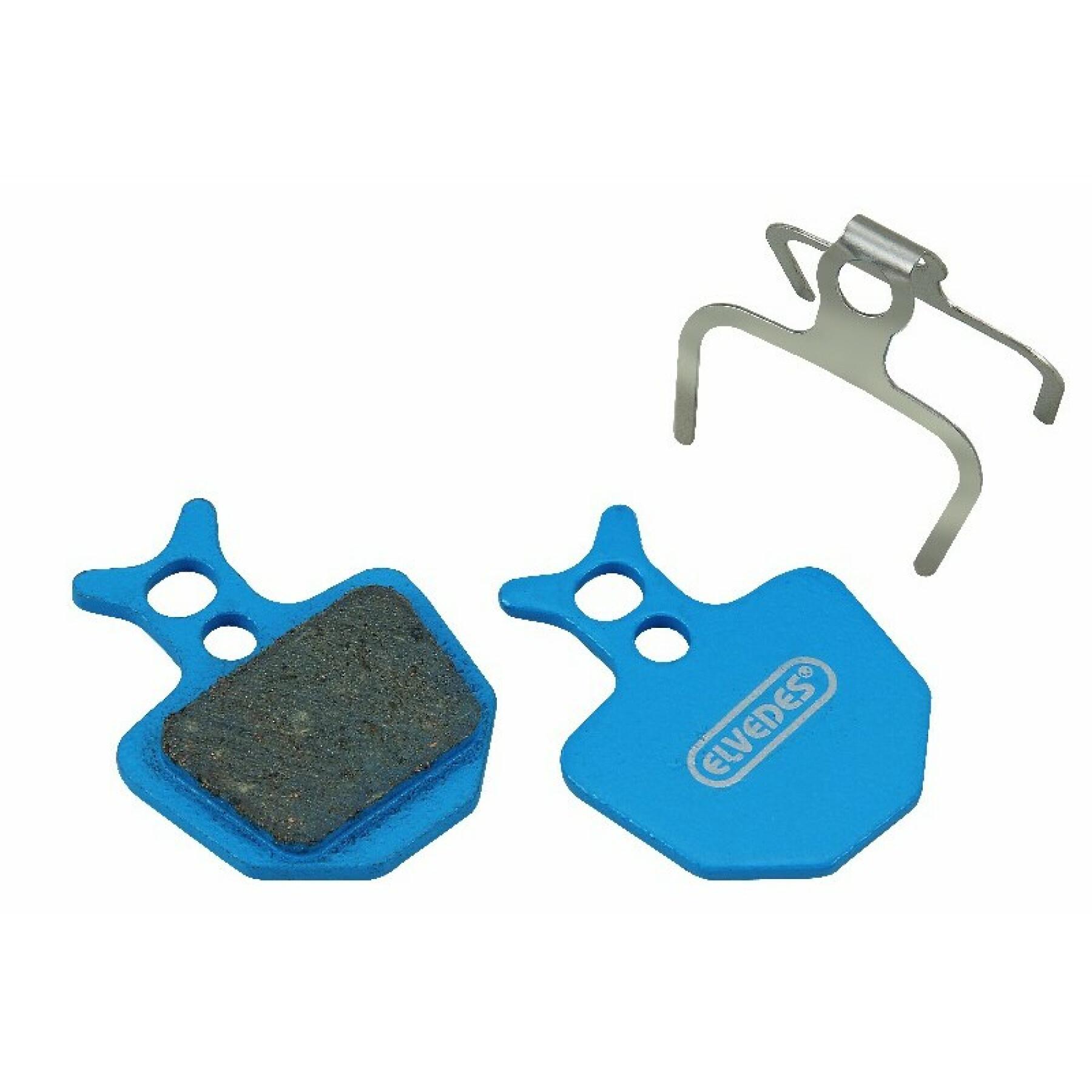 Pair of organic bicycle brake pads Elvedes Formula Oro (K18)