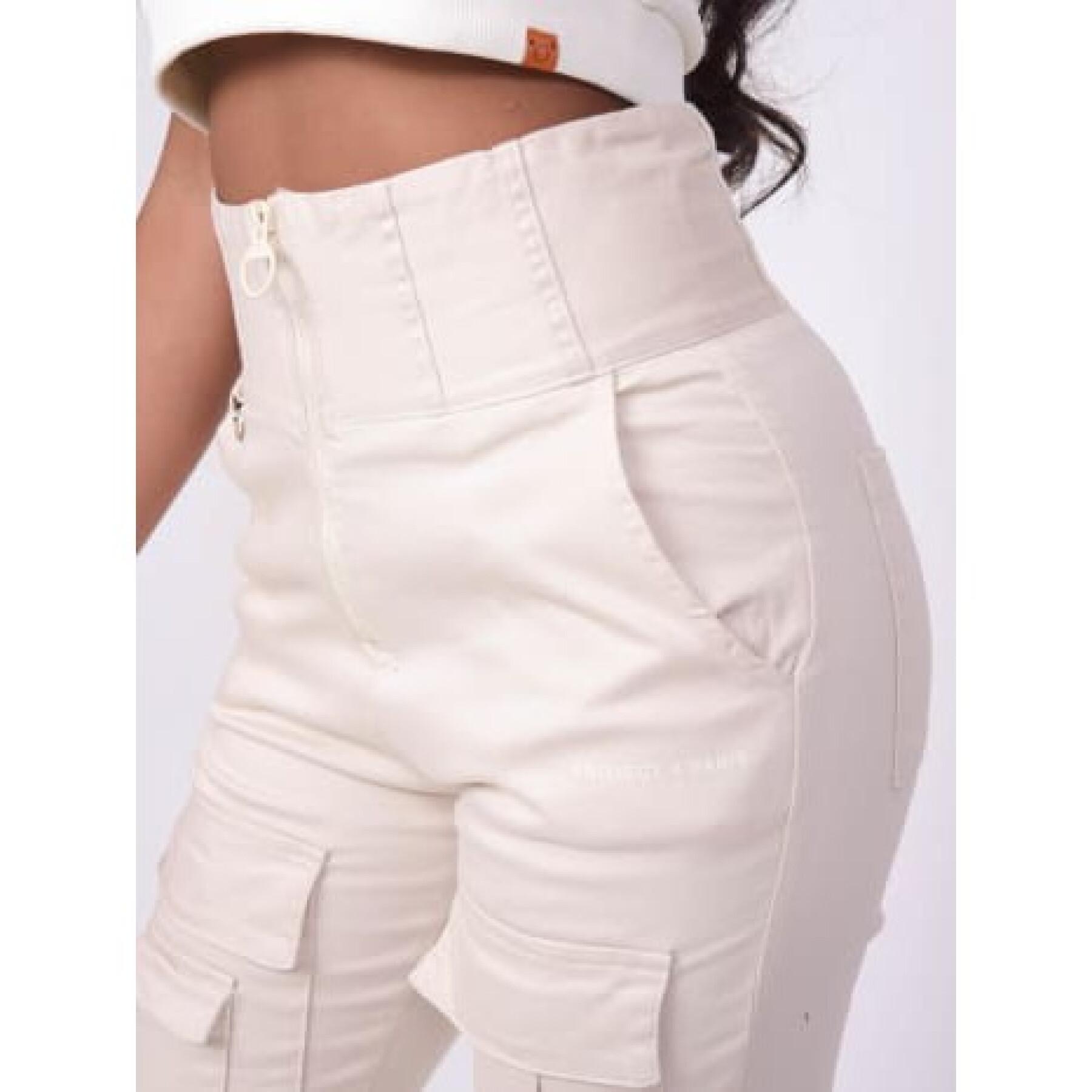 Women's multi-pocket high waist trousers Project X Paris
