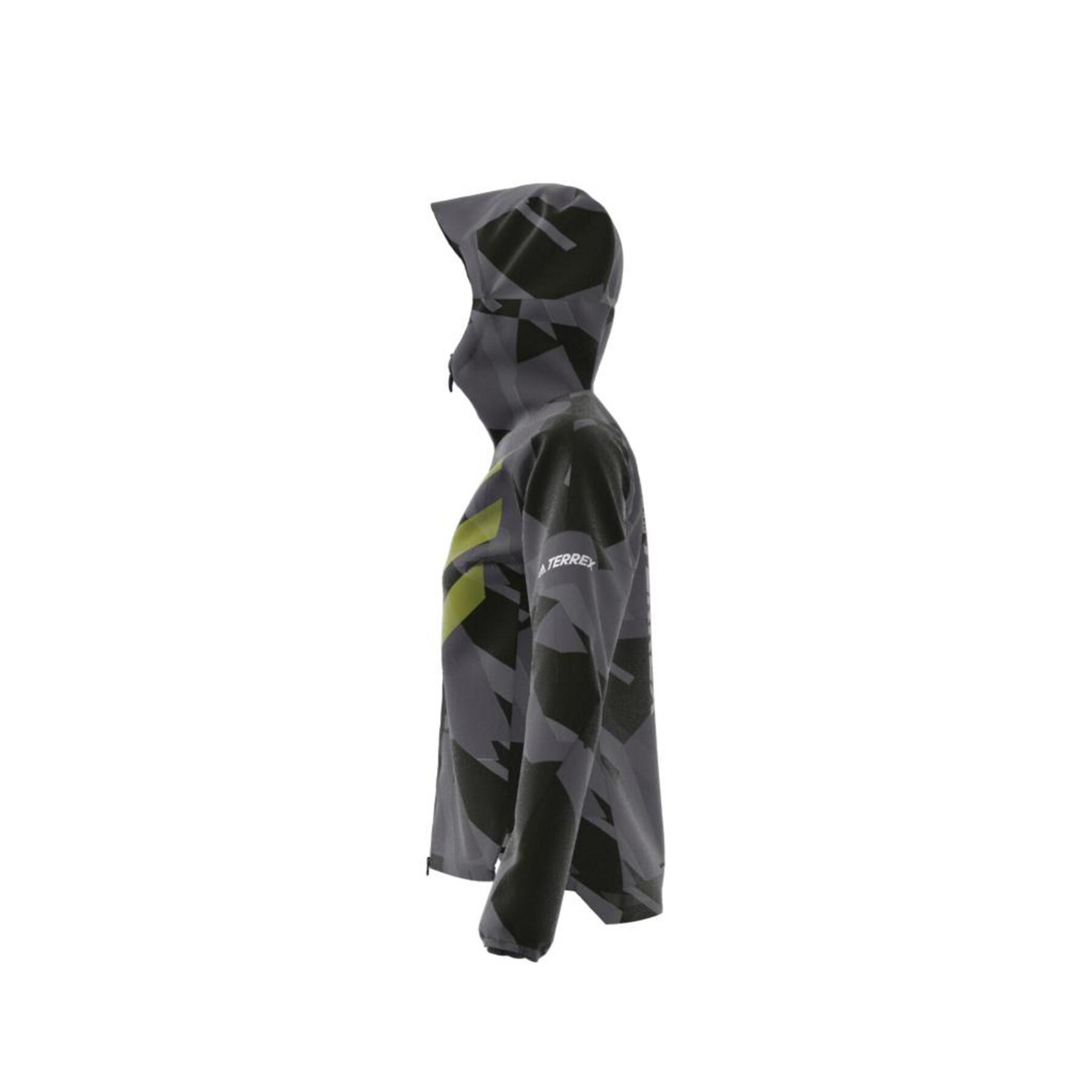 Women's rain jacket adidas Terrex Agravic Graphic
