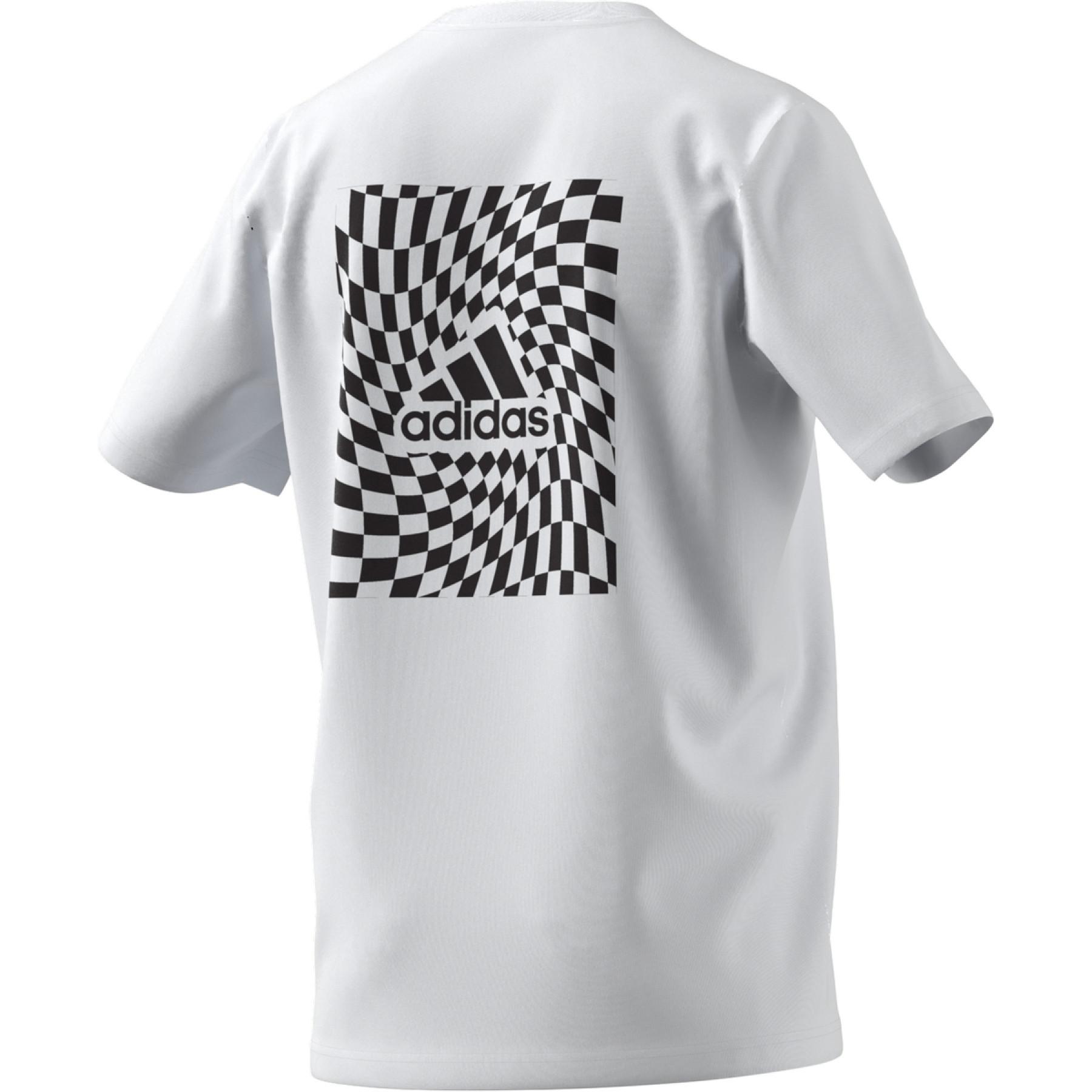 T-shirt adidas Race Flag Front and Back Graphic