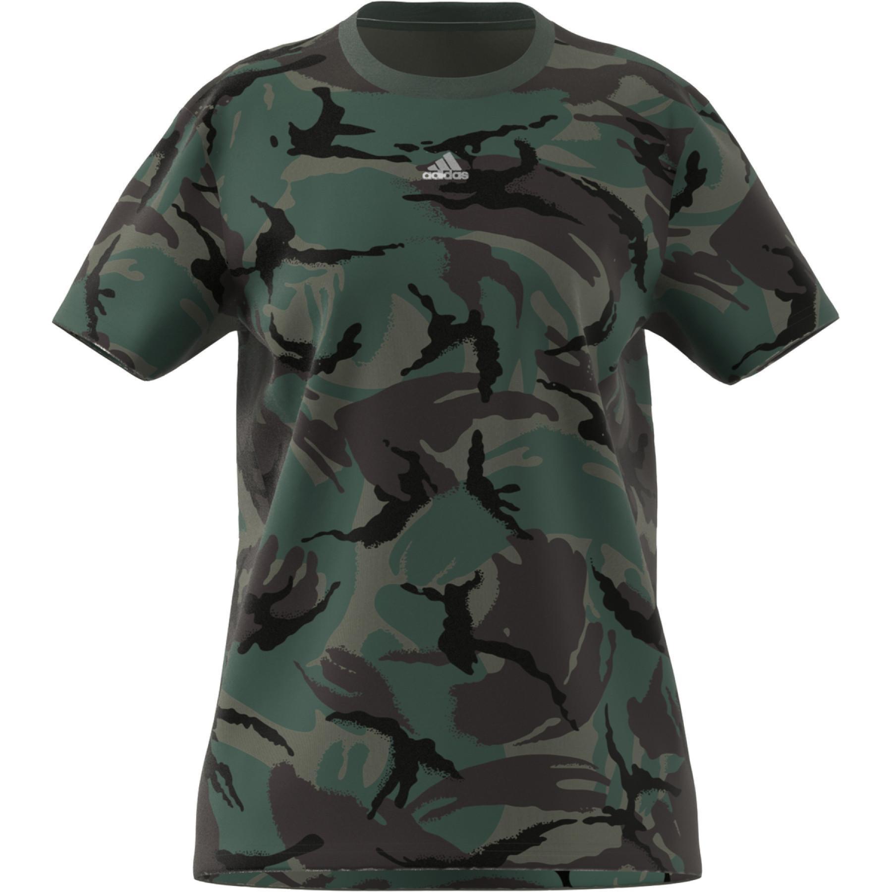 Women's T-shirt adidas Essentials Boyfriend Camouflage
