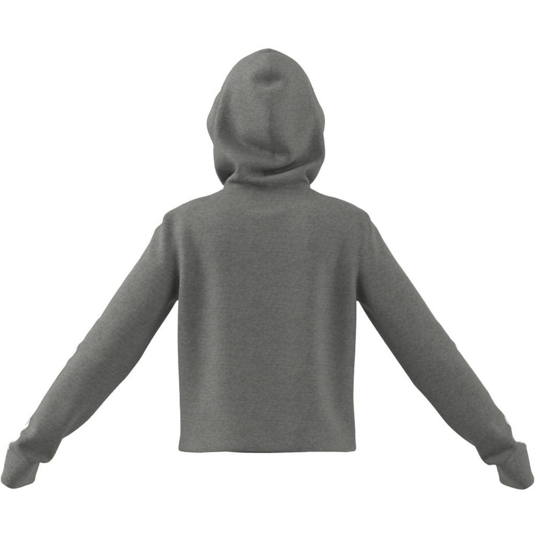 Women's short hooded sweatshirt adidas Essentials 3-Bandes