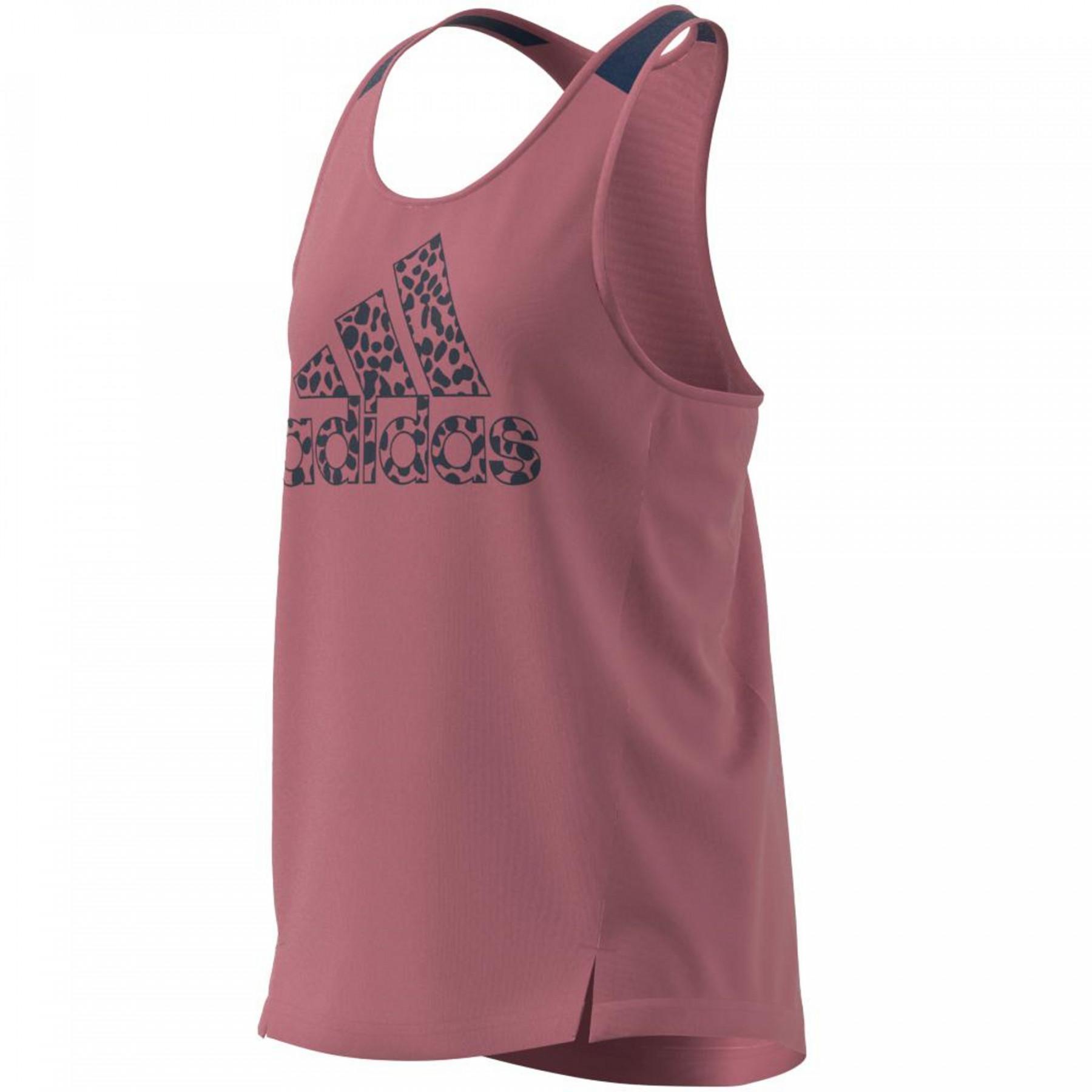 Children's tank top adidas Designed To Move Leopard