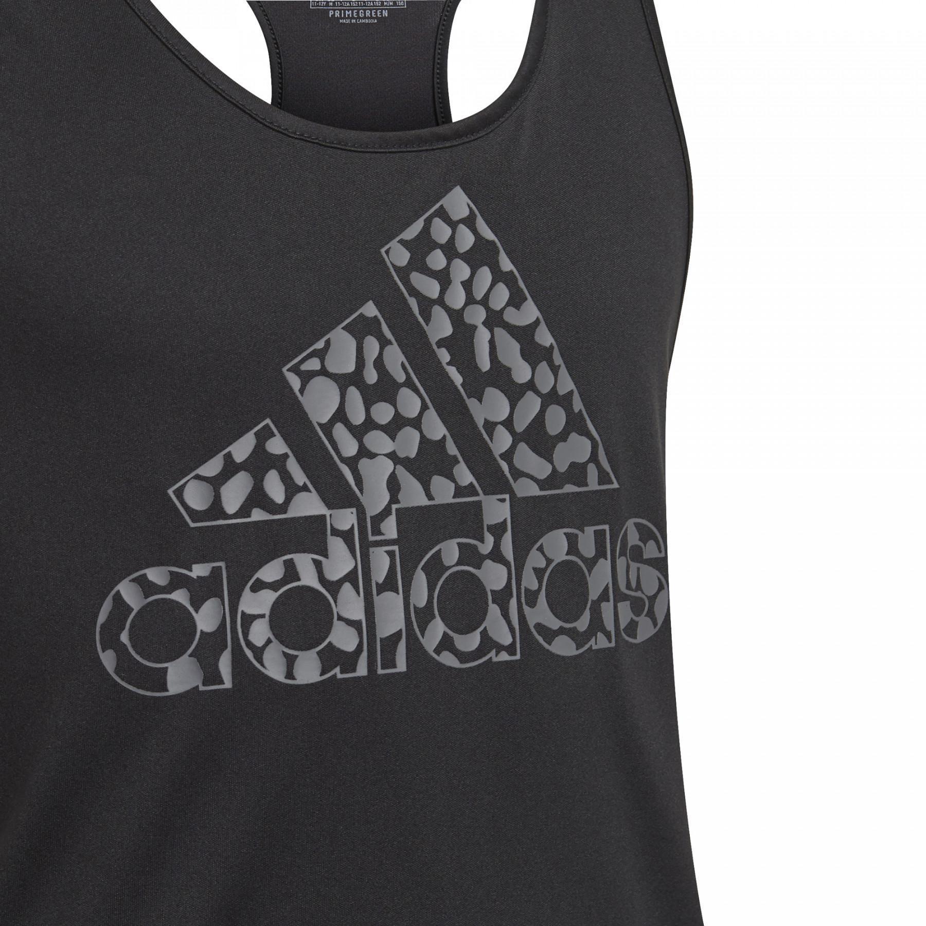 Children's tank top adidas Designed To Move Leopard