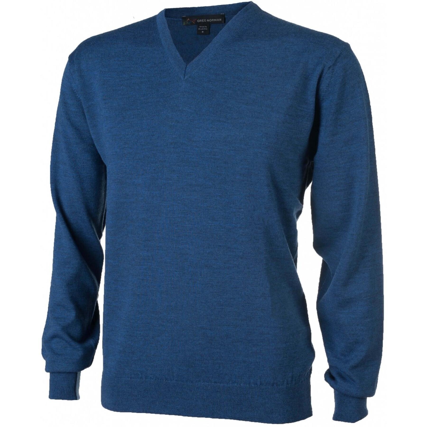Sweater Greg Norman merinos col v