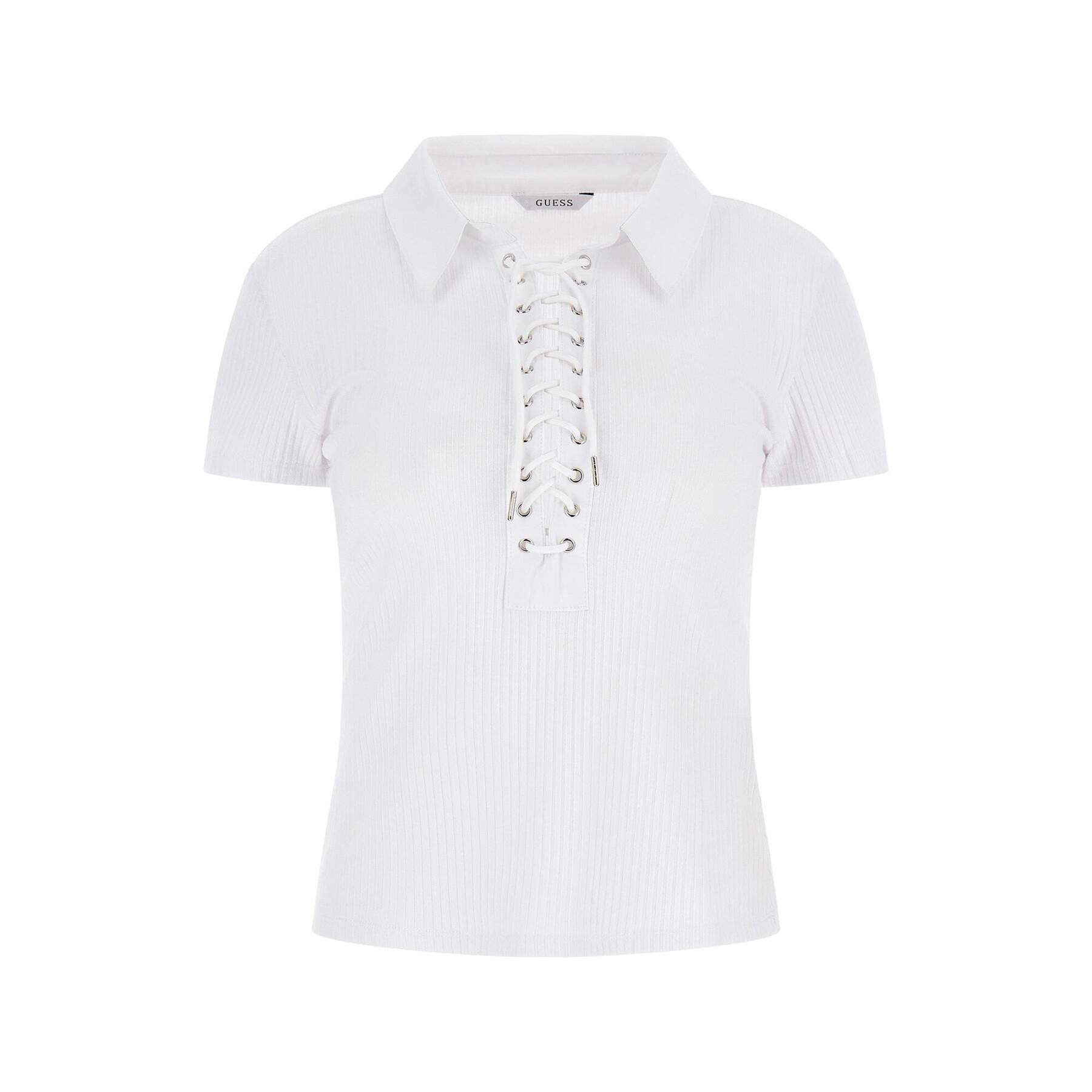 Women's lace-up polo shirt Guess Jordin