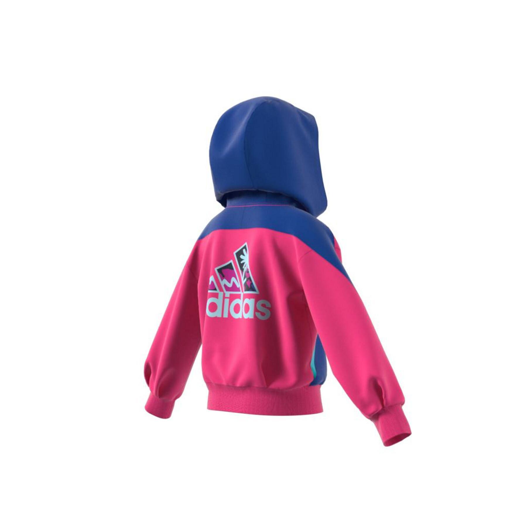 Girl hoodie adidas Fleece Hooded