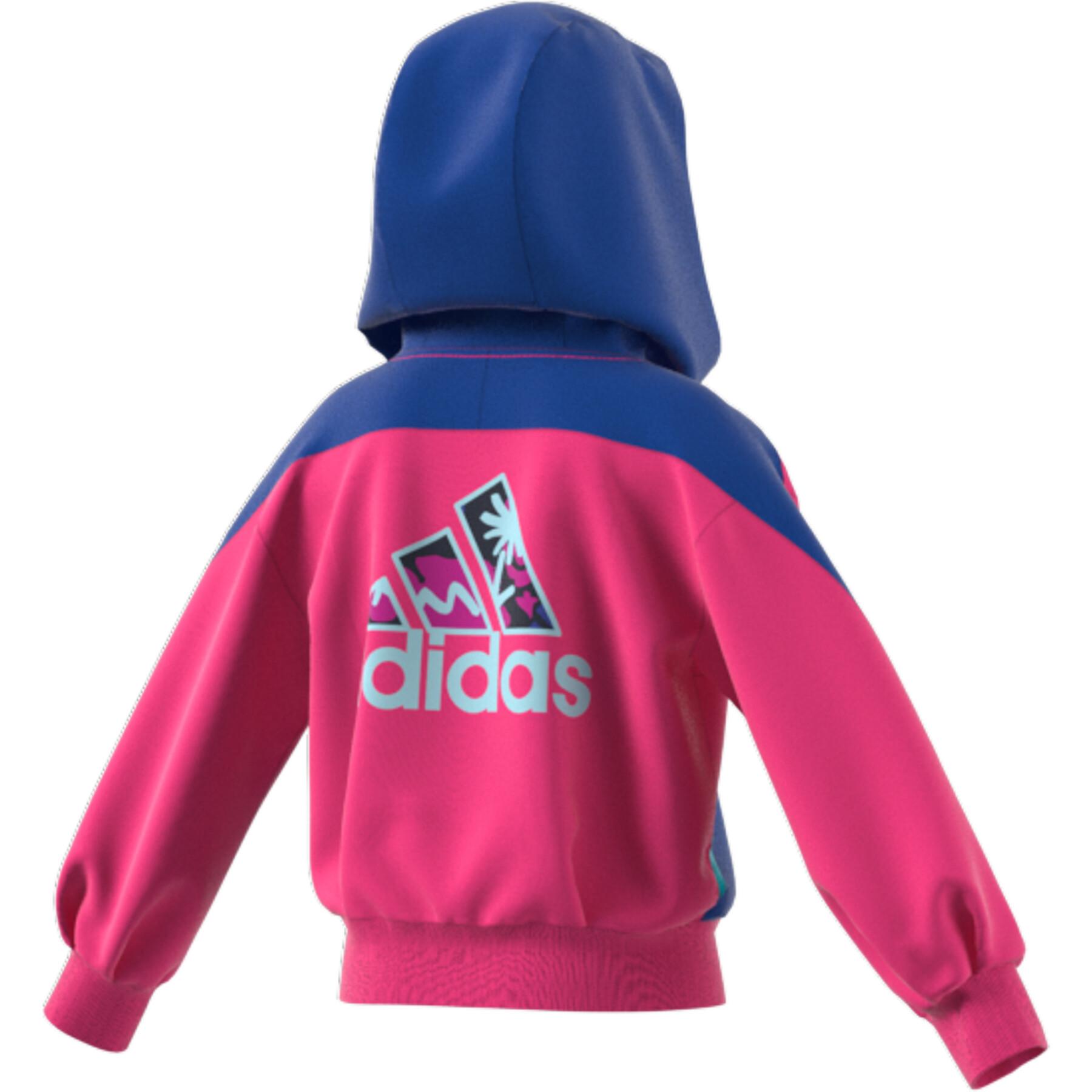 Girl hoodie adidas Fleece Hooded
