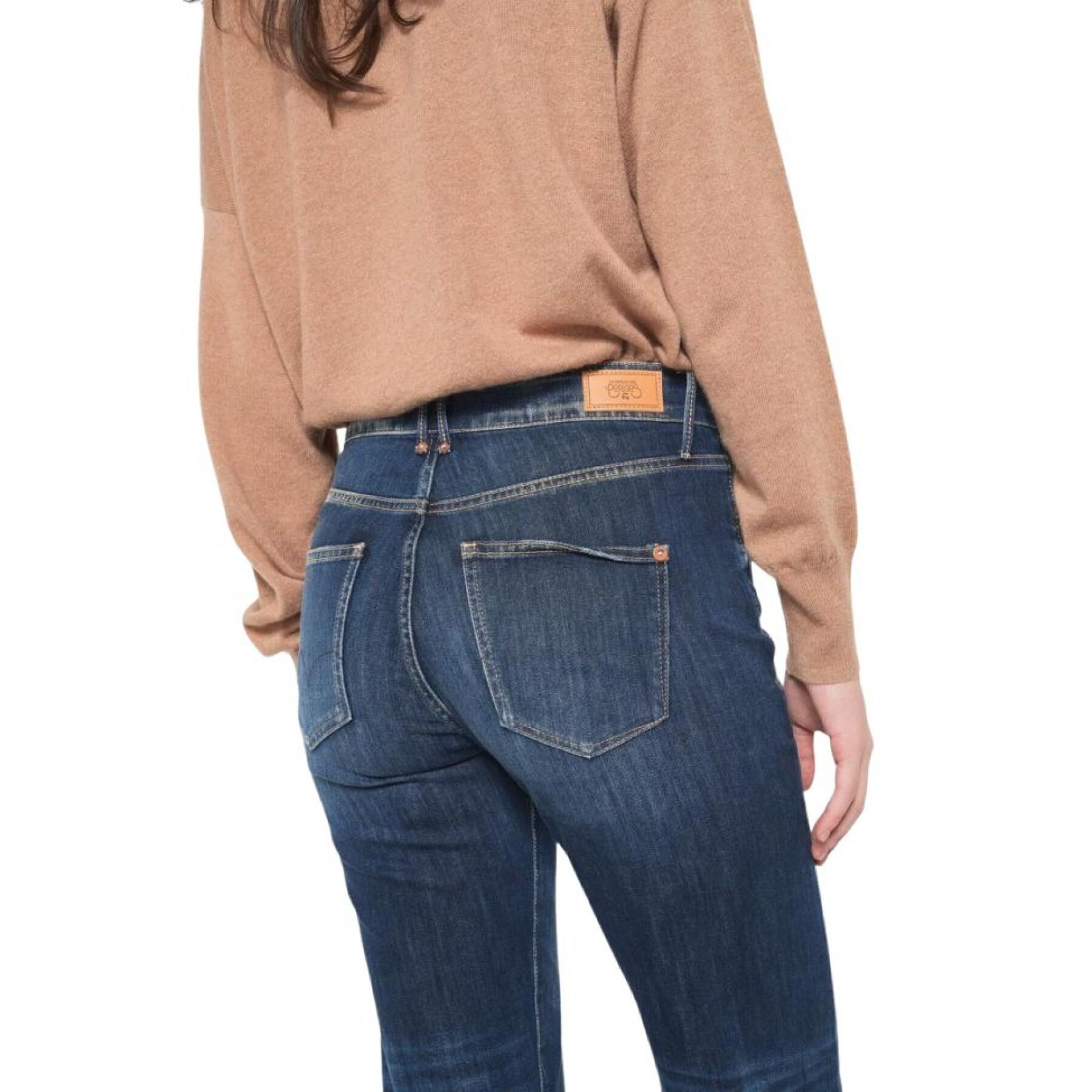 Women's high waist jeans Le temps des cerises Basic 400/18