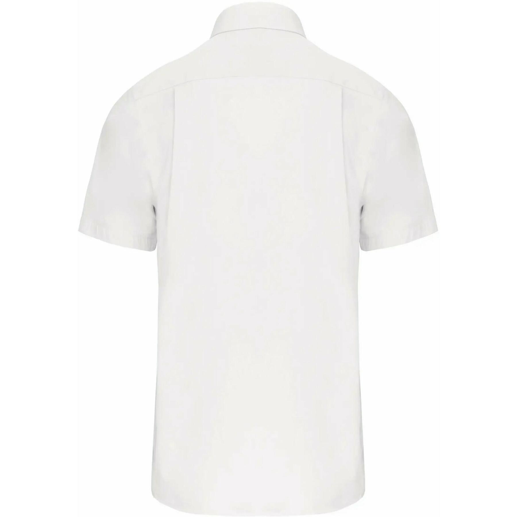 Short sleeve shirt Kariban Popeline blanc