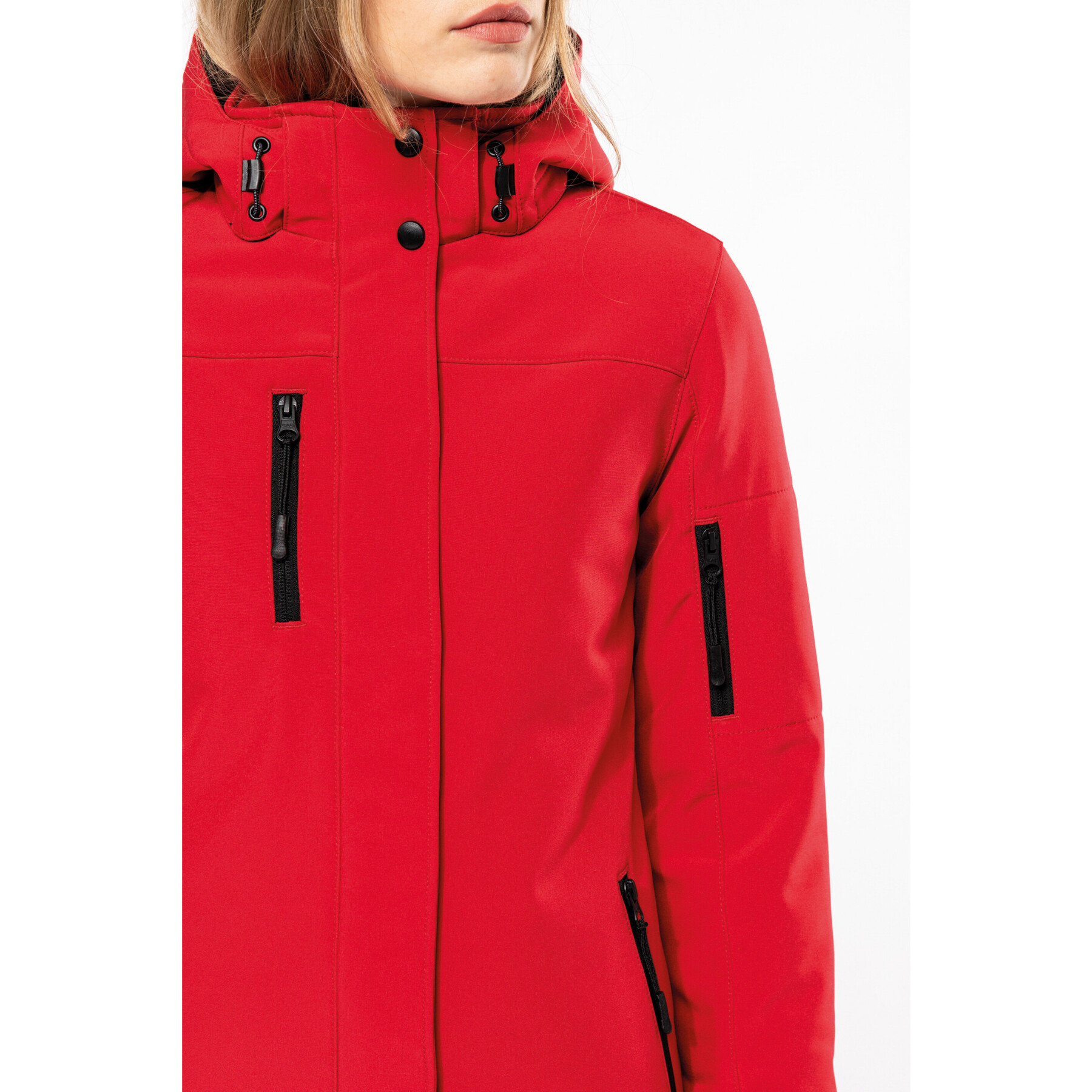 Women's lined softshell hooded jacket Kariban