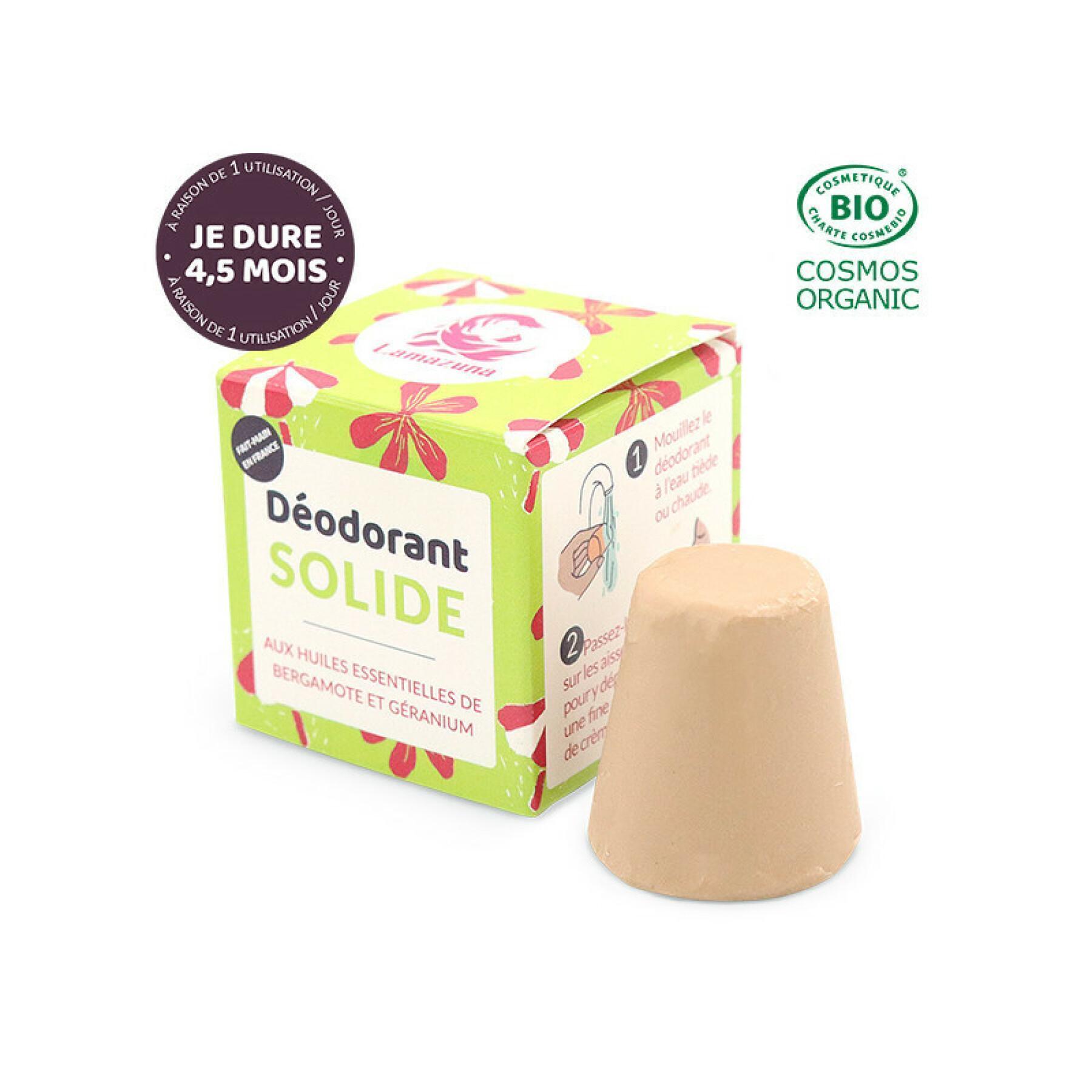Solid deodorant - bergamot geranium Lamazuna (30 ml)