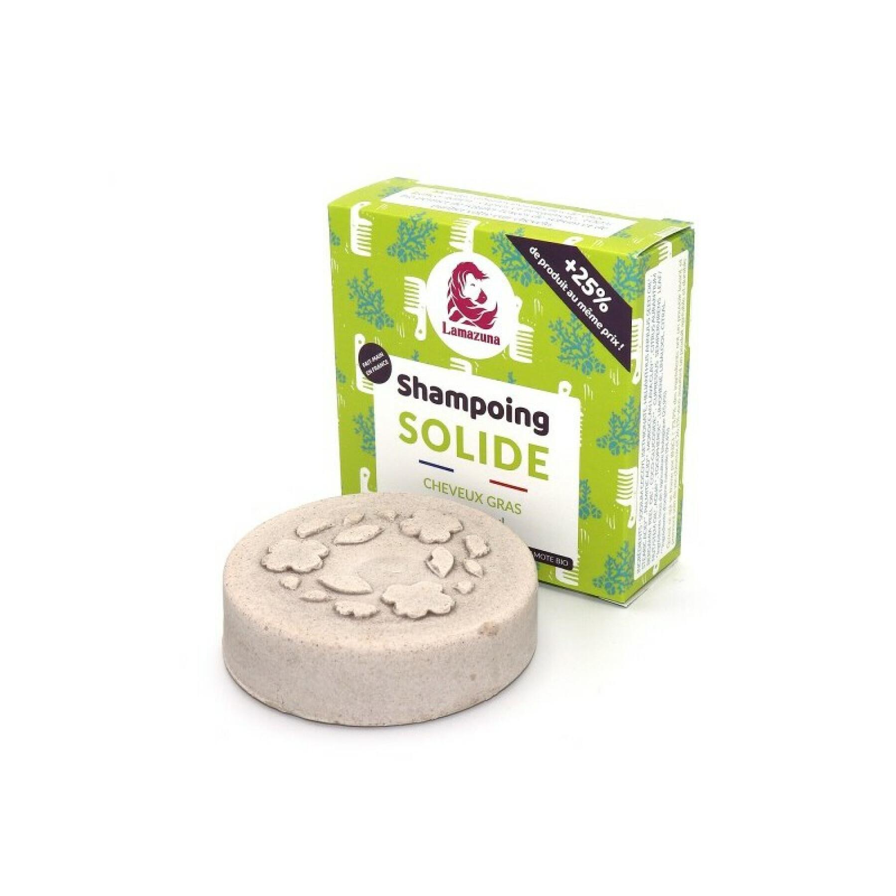 Solid shampoo for oily hair with ghassoul Lamazuna (70 ml)