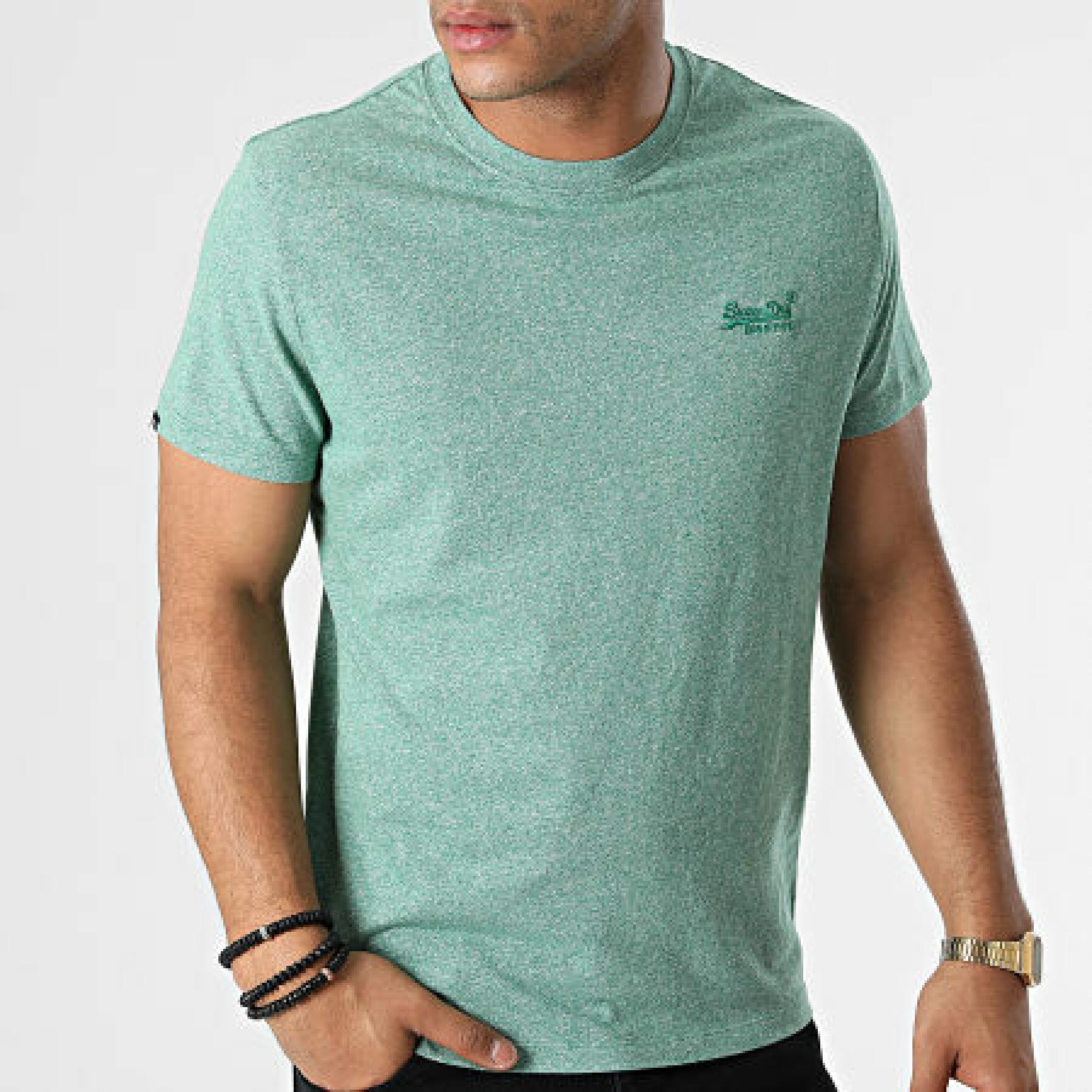 Short sleeve T-shirt Lifestyle - Superdry - Man Emb and Logo - shirts T-shirts Vintage Polo
