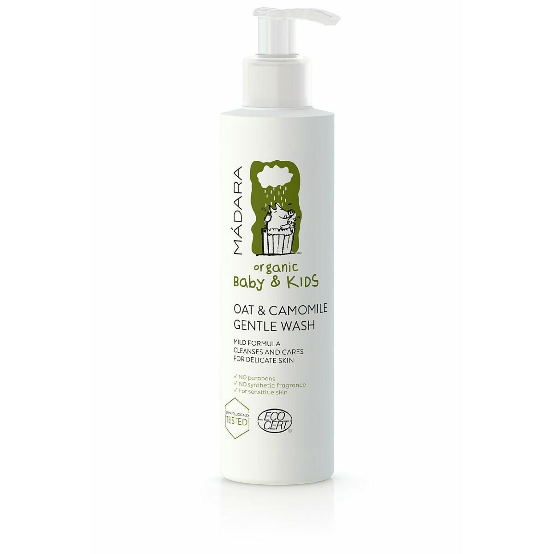 Gentle oatmeal and chamomile cleanser for children Madara 190 ml