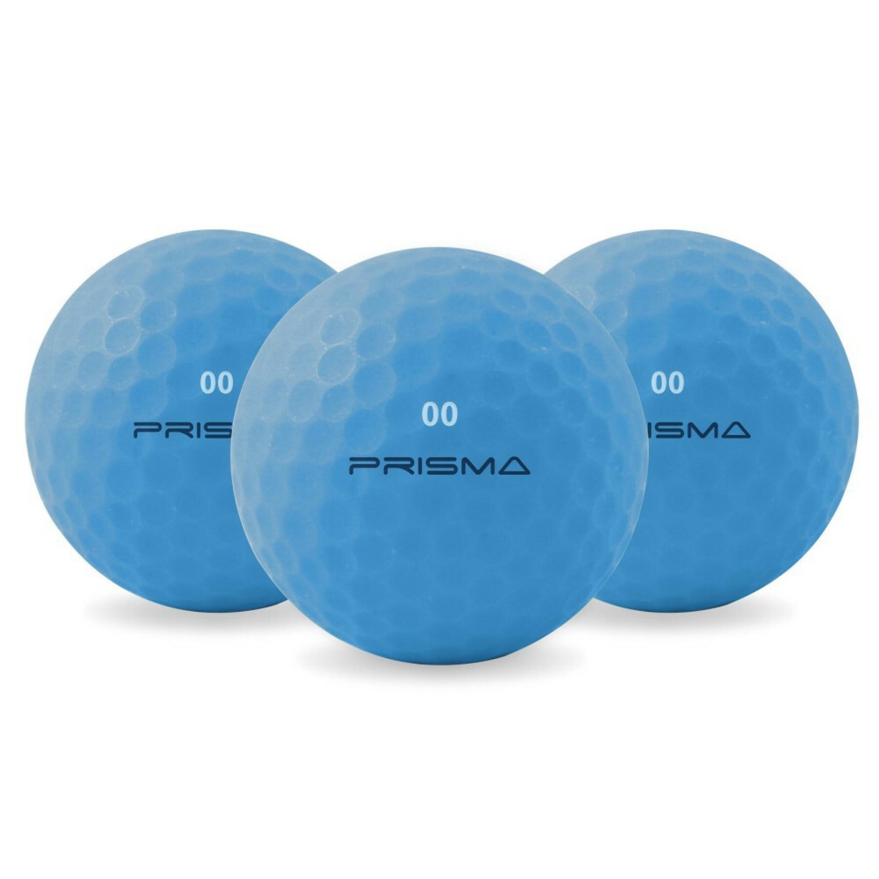 Bag of 12 balls Prisma Fluo matt Ti Bleue