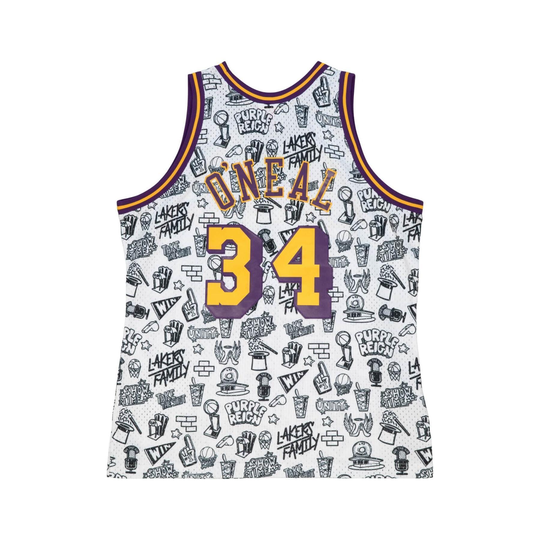 Jersey Los Angeles Lakers Doodle Swingman Shaquille O'Neal 1996-97