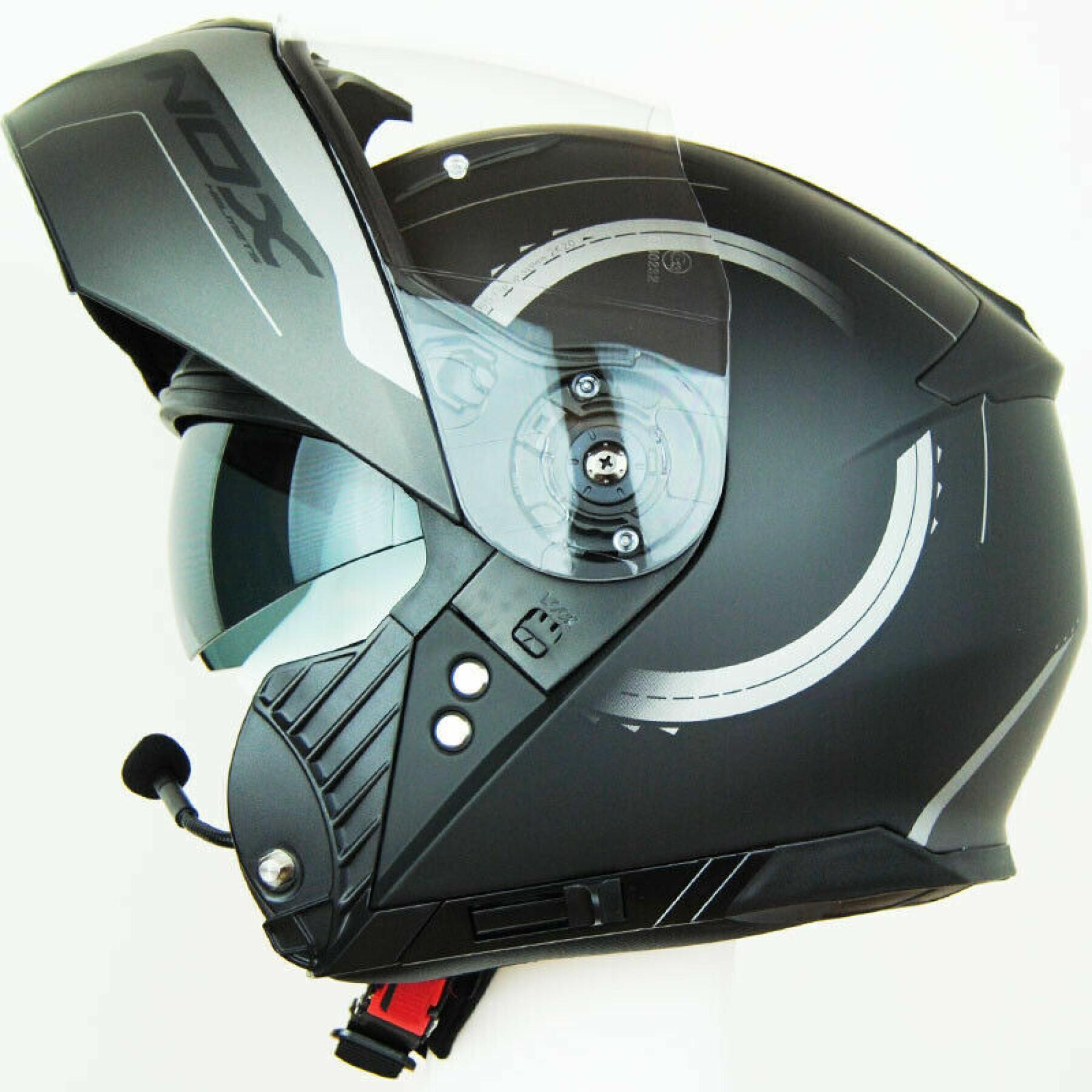 Modular motorcycle helmet Nox N965 Peak