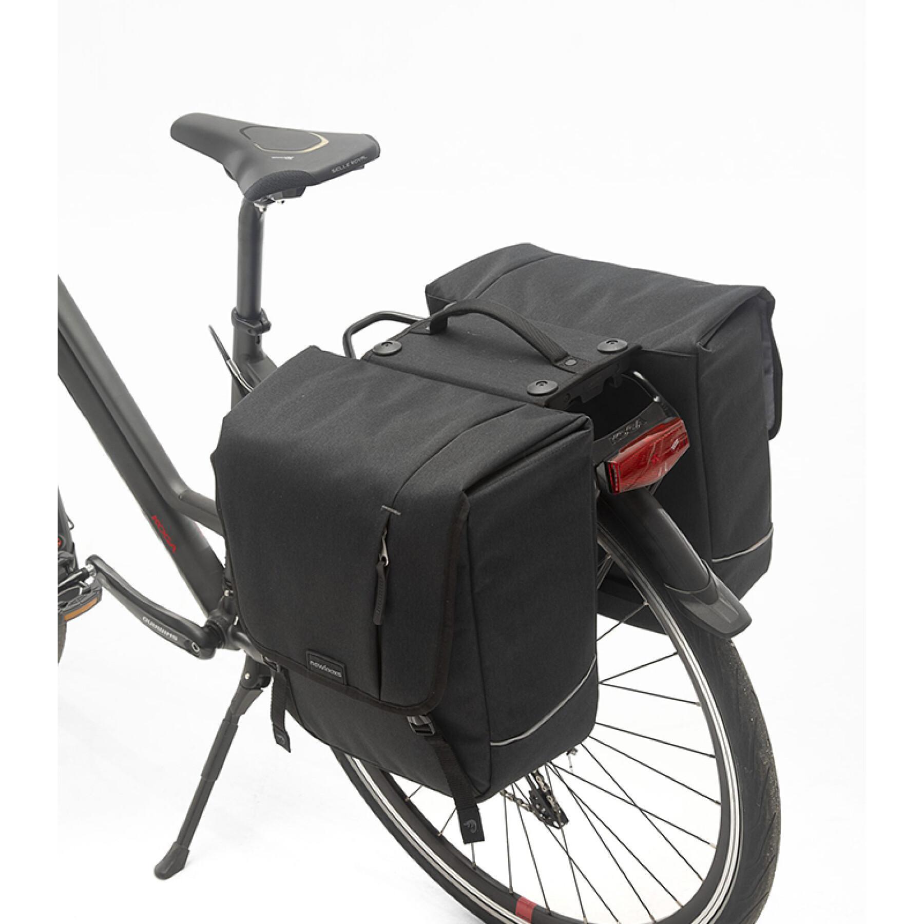 Waterproof polyester bike carrier bag with reflective New Looxs Nova Racktime