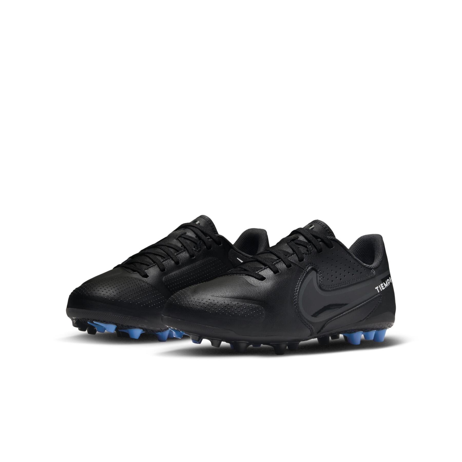 Children's soccer shoes Nike Tiempo Legend 9 Academy AG - Shadow Black Pack