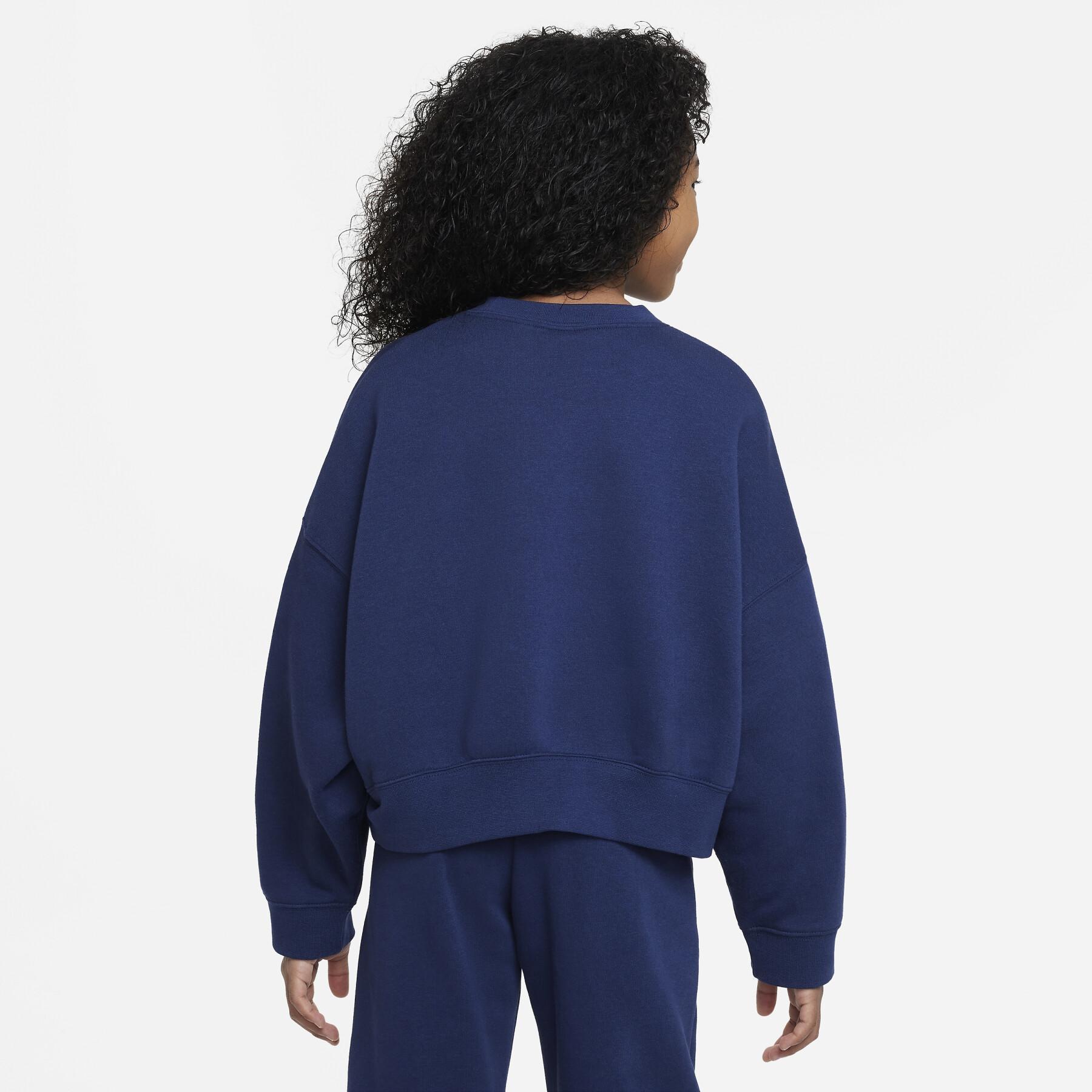 Sweatshirt round neck girl Nike Trend fleece Print