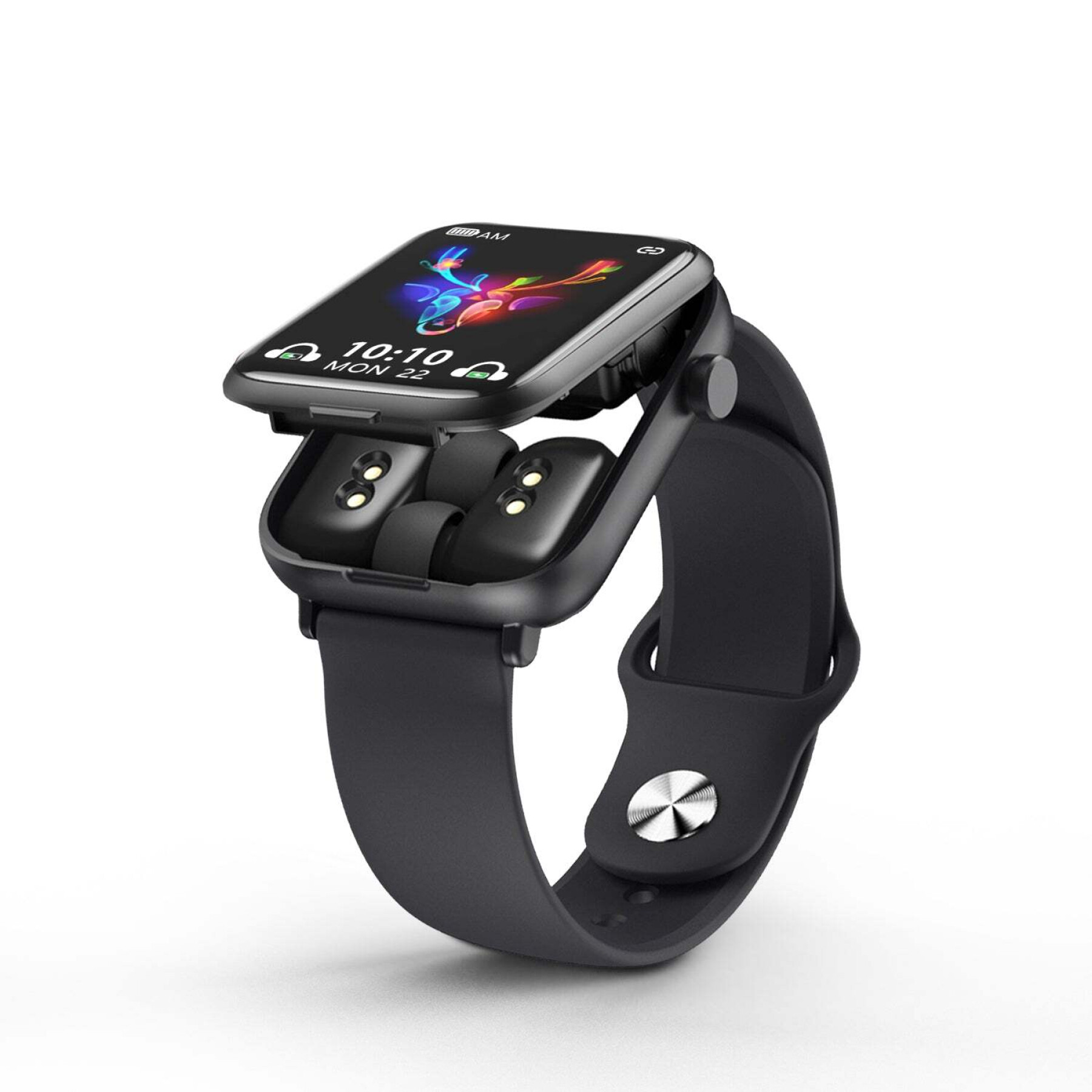 Multifunction connected watch with integrated earphones Platyne