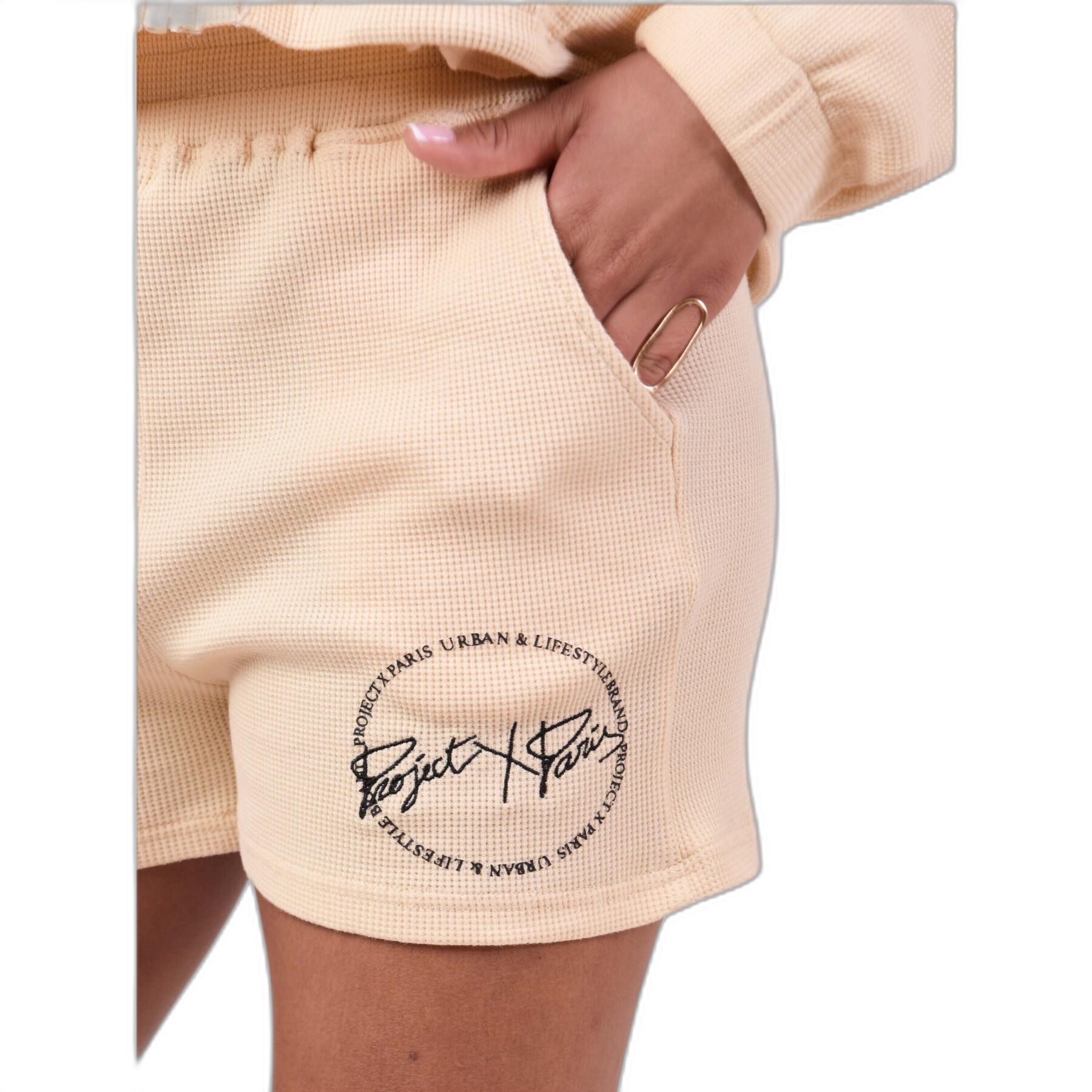 Women's piqué knit shorts Project X Paris