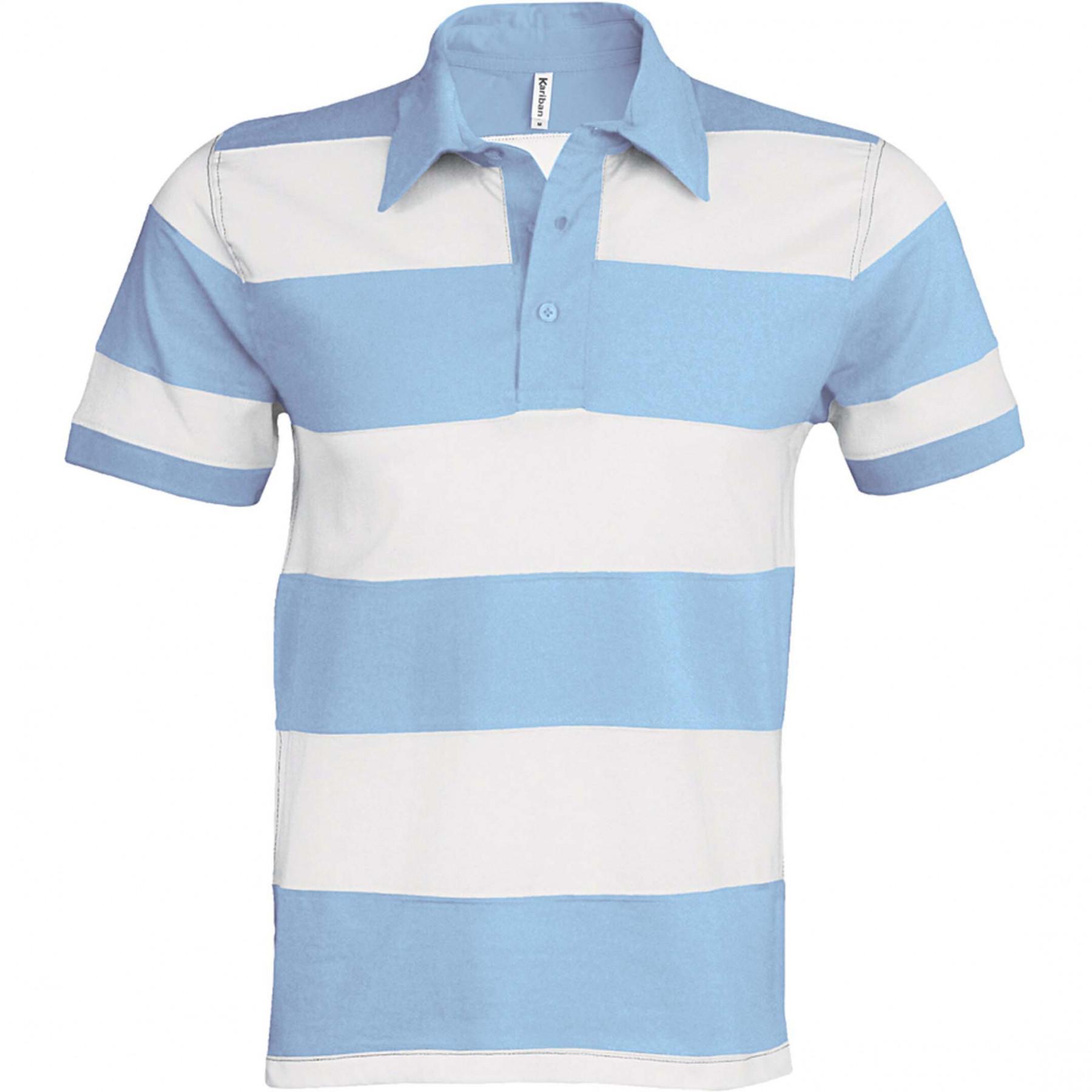 Ray > Rugby Striped Polo Shirt Short Sleeve