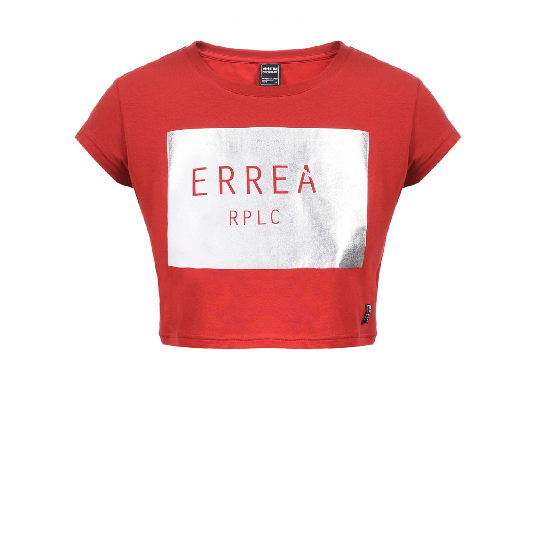 Women's crop top T-shirt Errea trend square