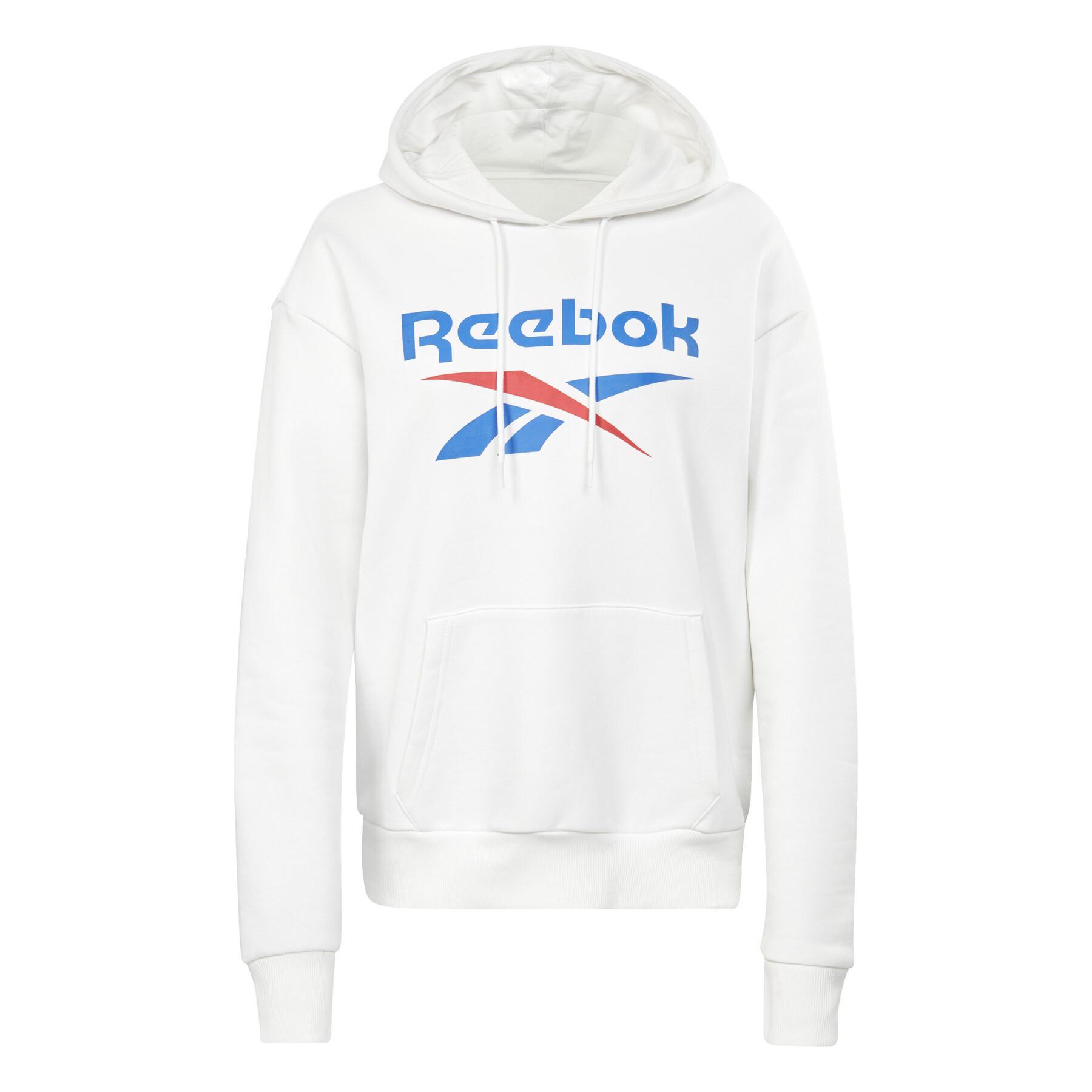 Women's fleece hooded sweatshirt Reebok Identity Big Logo