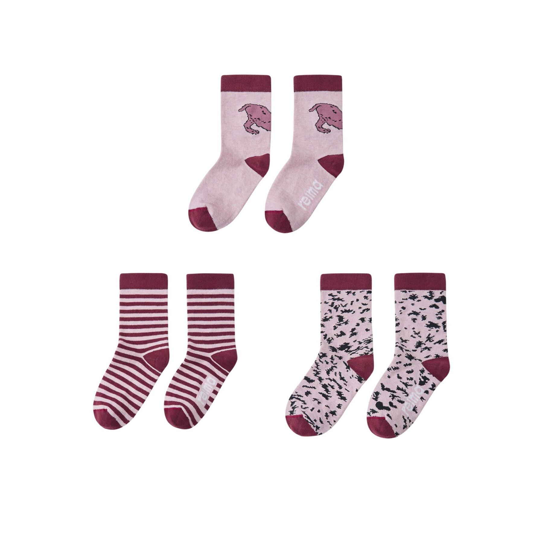 Pairs of girls' socks Reima Tassukas (x3)