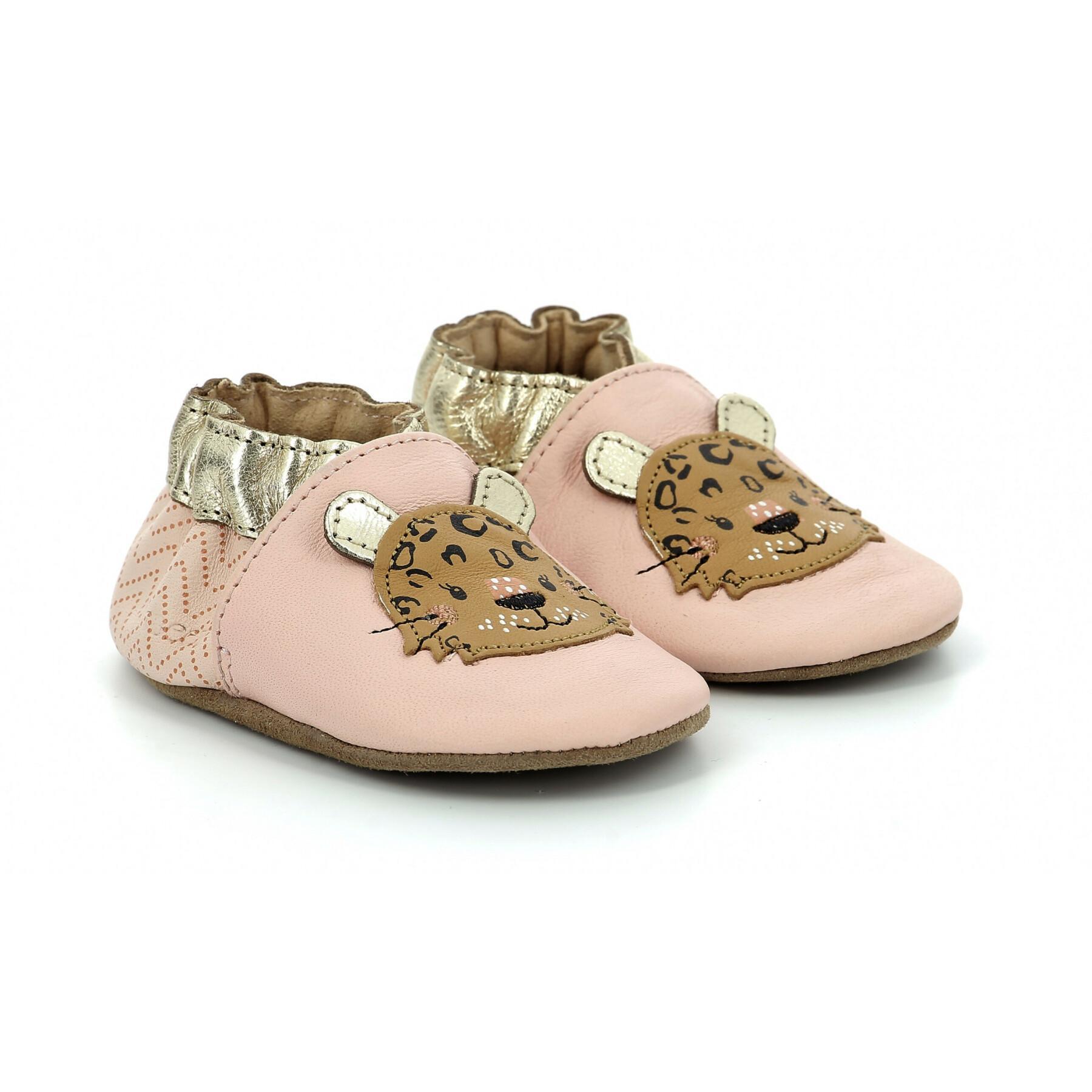 Girl's slippers Robeez Leopardo