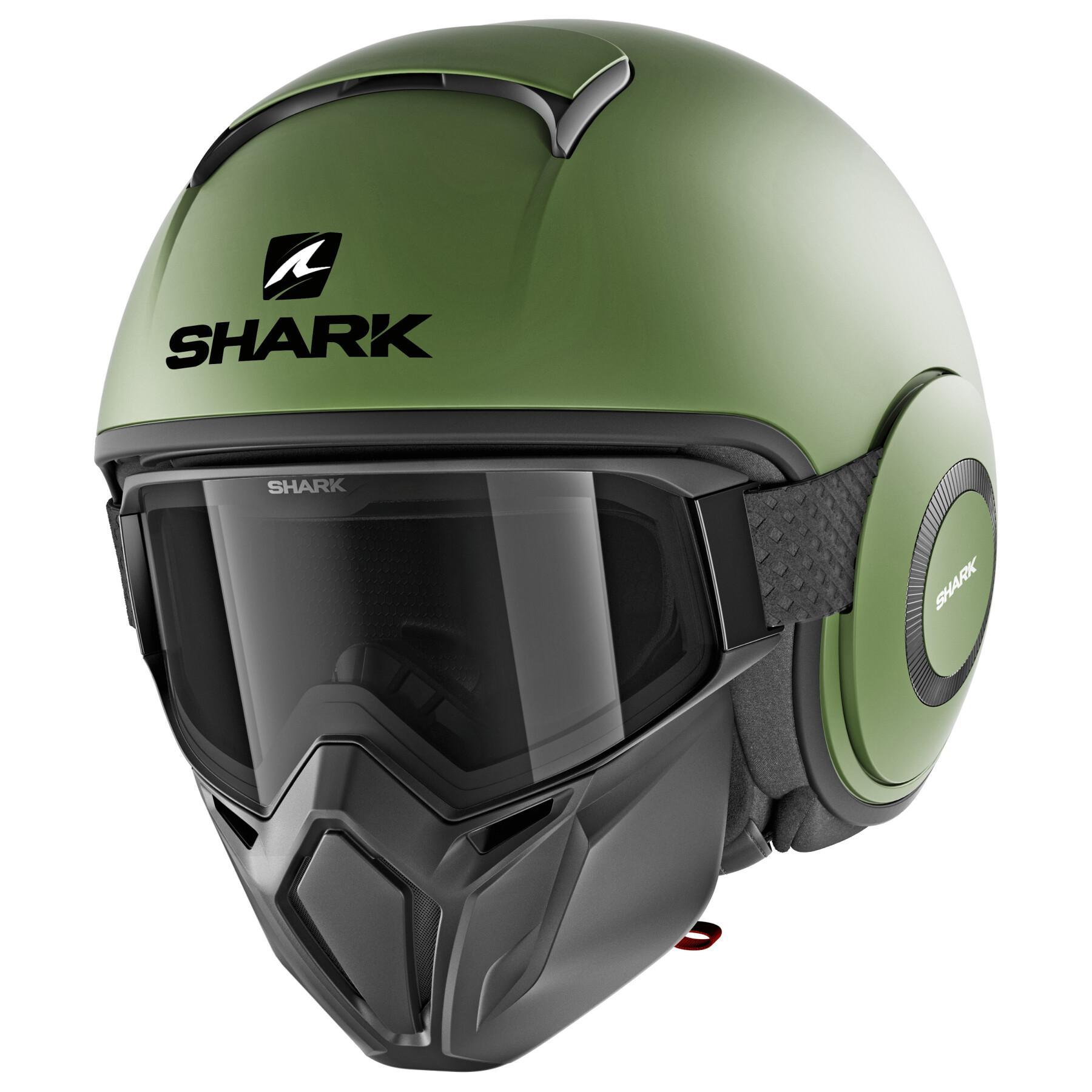 Jet motorcycle helmet Shark street drak blank