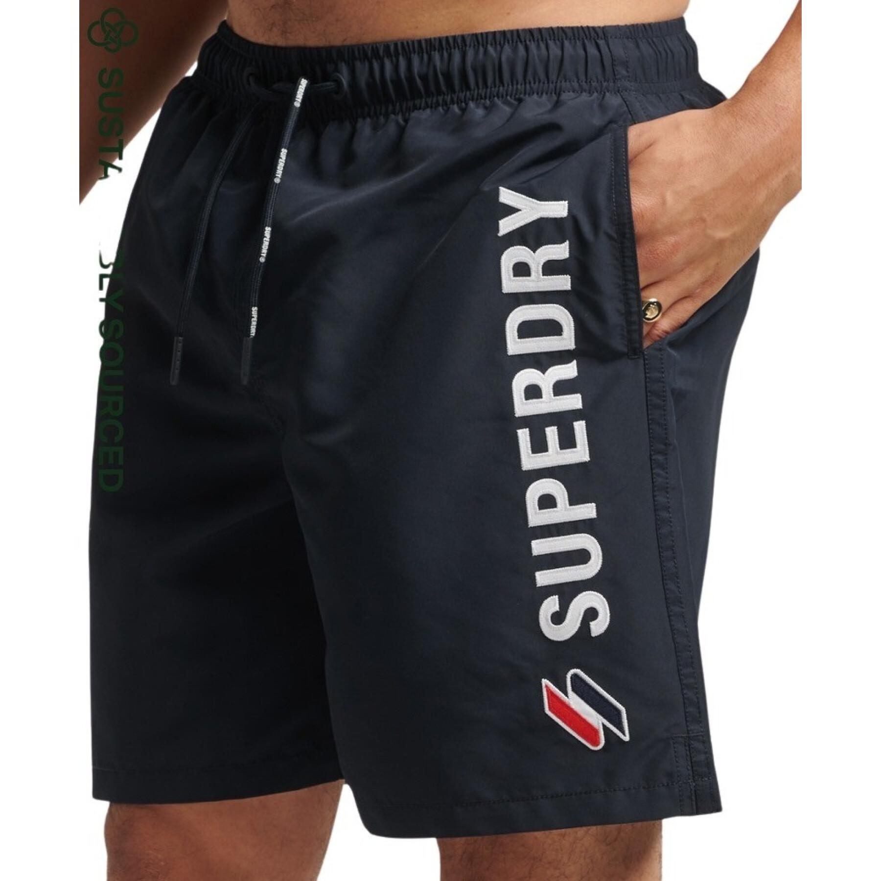 Swim shorts with applied pattern Superdry Code