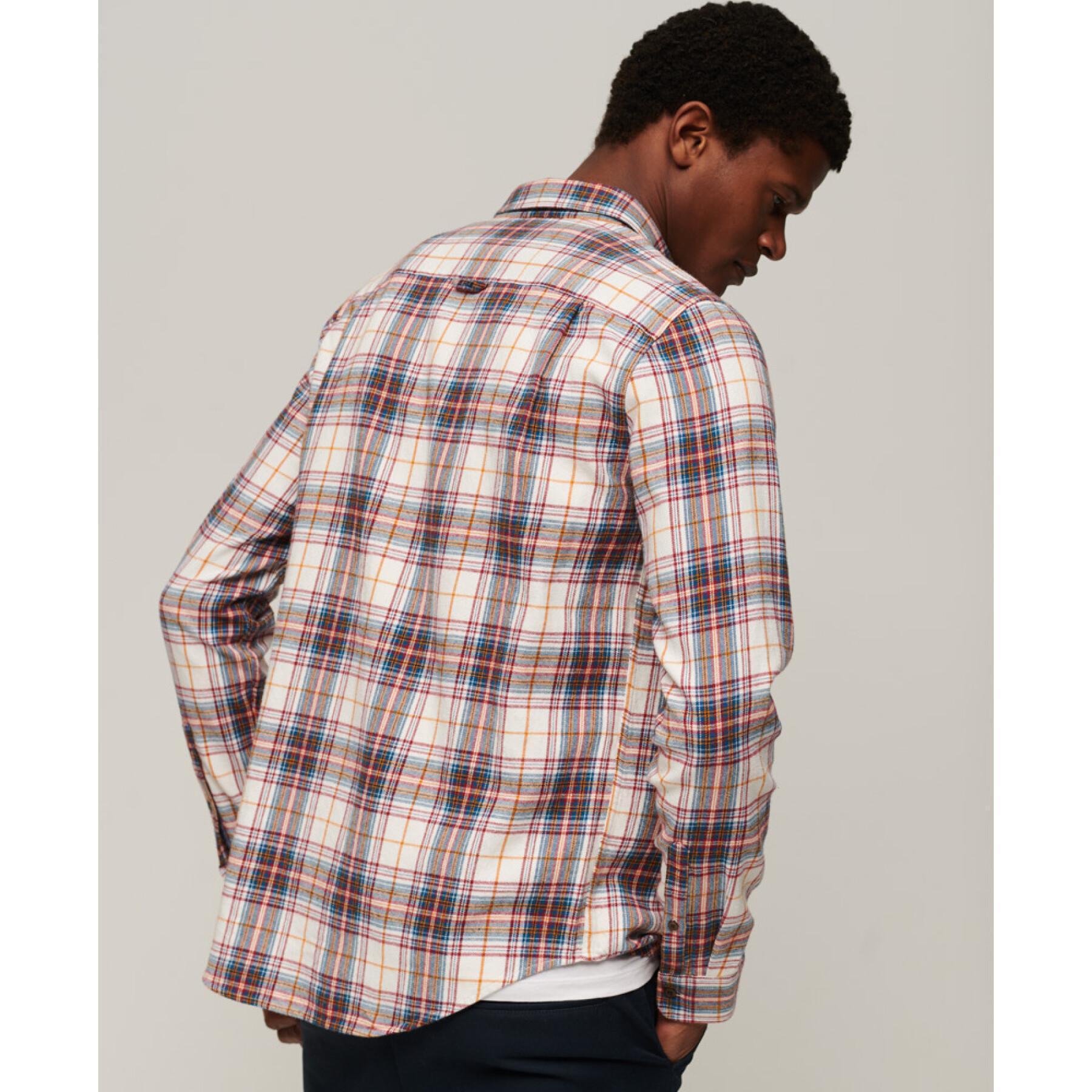 Long-sleeved lumberjack shirt in organic cotton Superdry