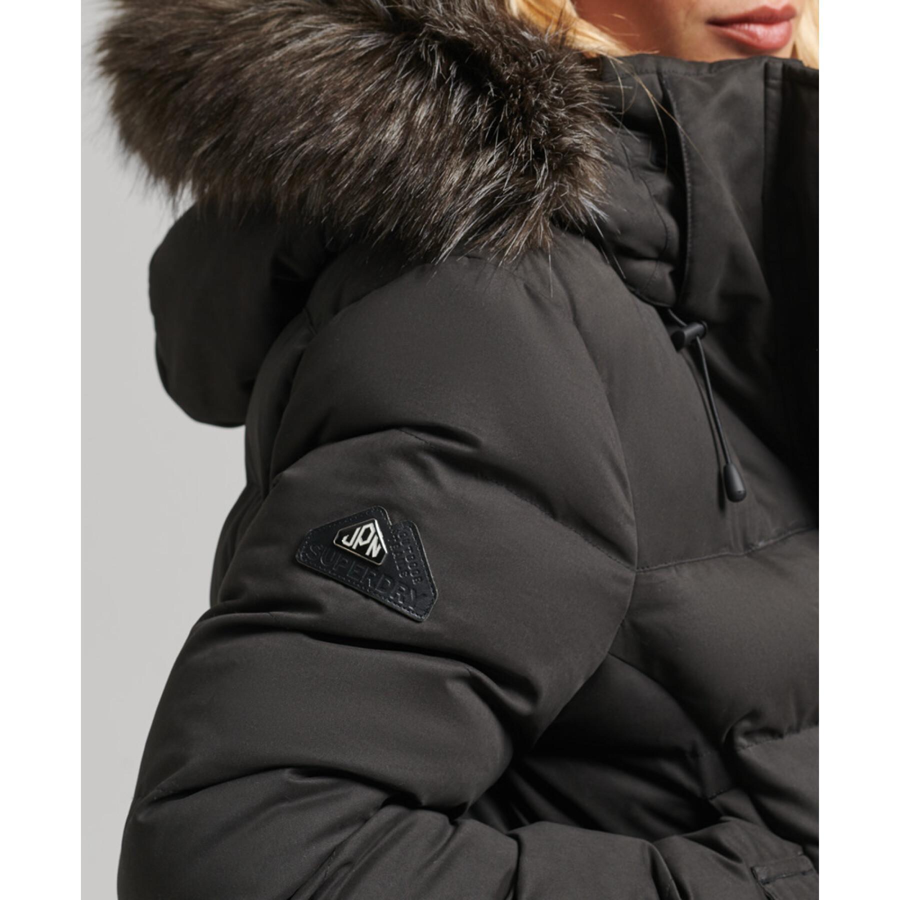 Women's long microfiber parka Superdry Expedition