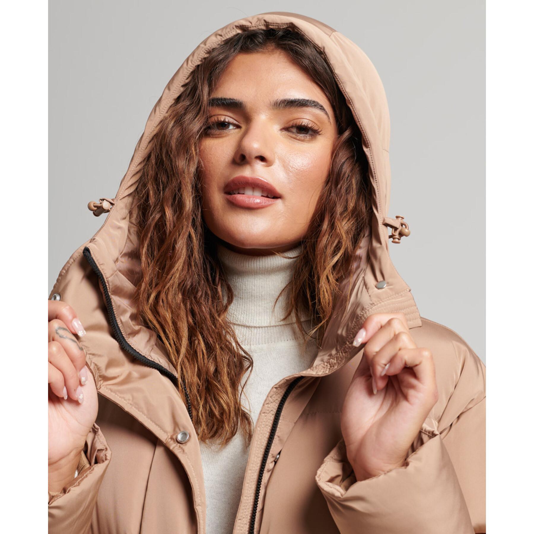 Women's hooded maxi jacket Superdry