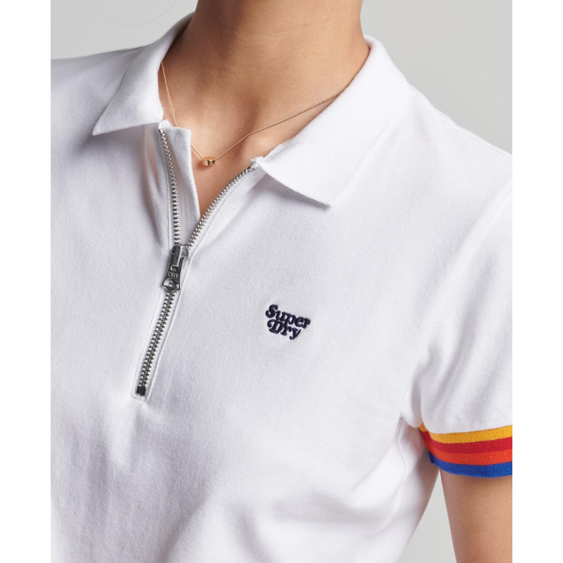 Organic cotton polo shirt for women Superdry Vintage