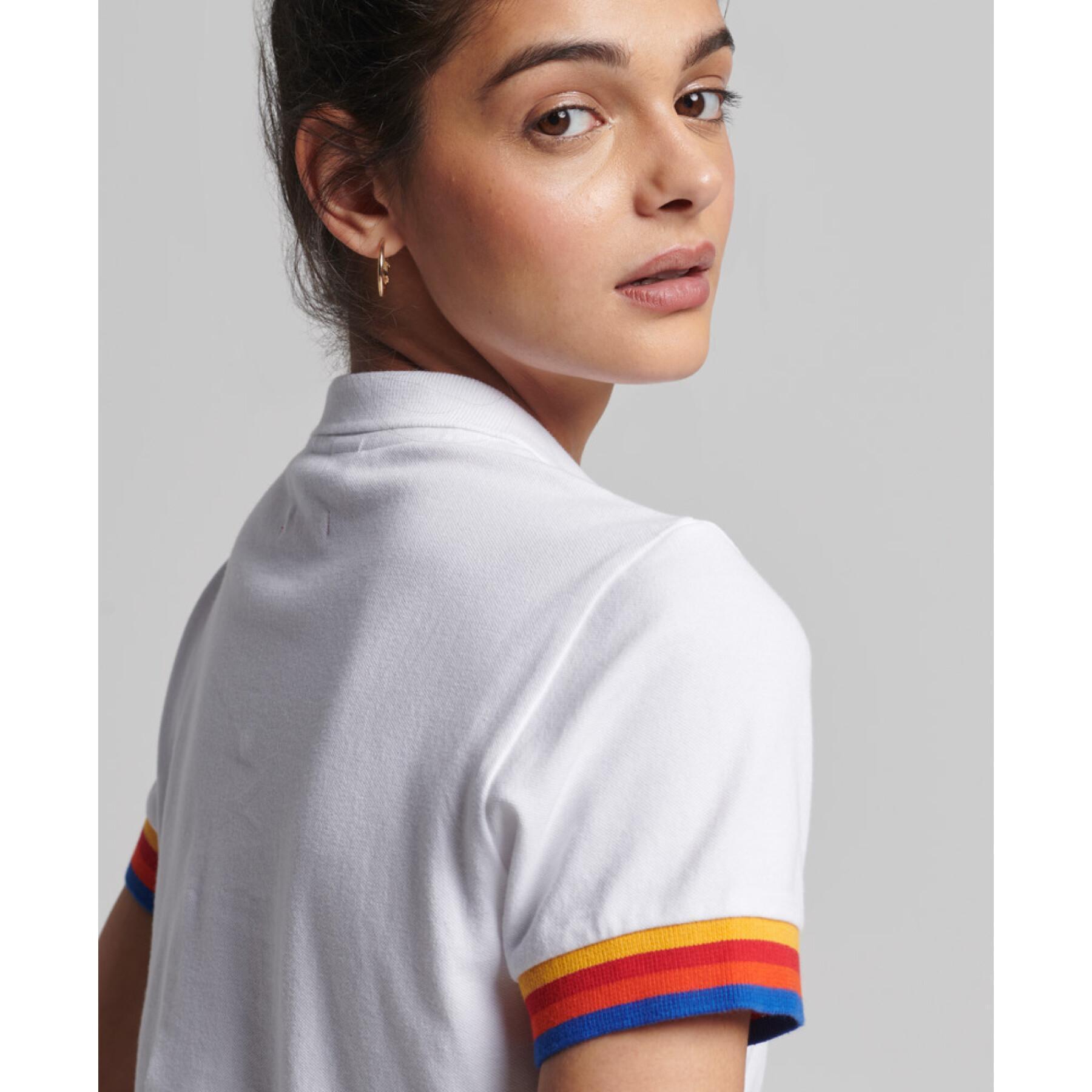Organic cotton polo shirt for women Superdry Vintage