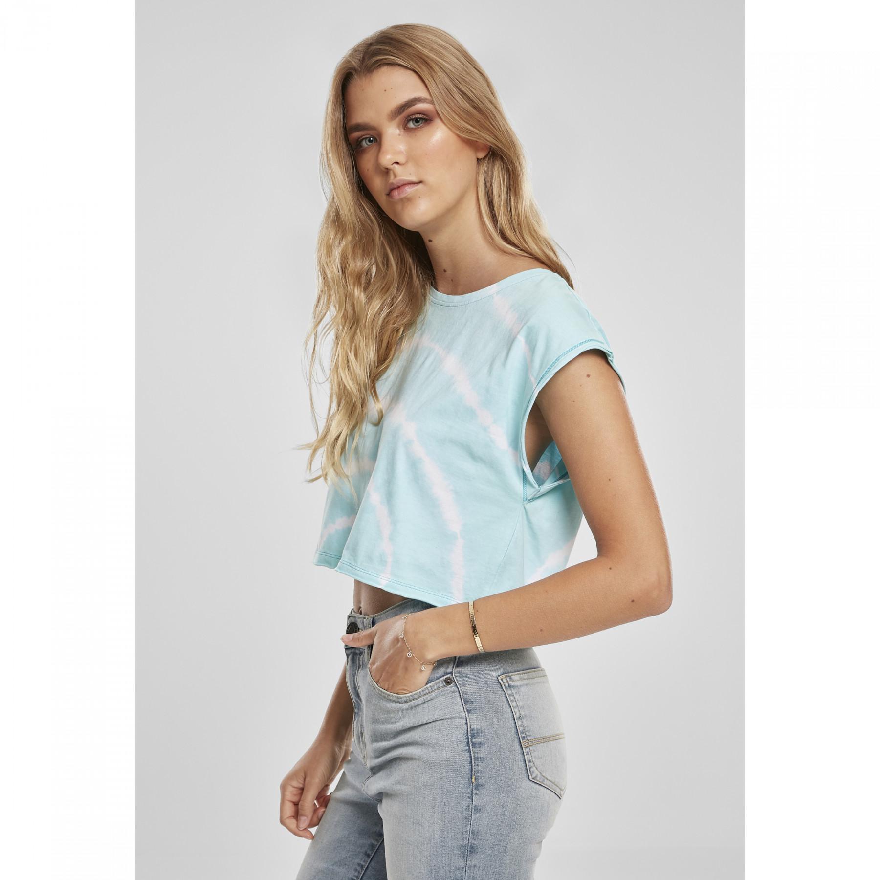 Women\'s T-shirt Urban Classics tie - tank dye tops and T-shirts short Lifestyle - Woman 