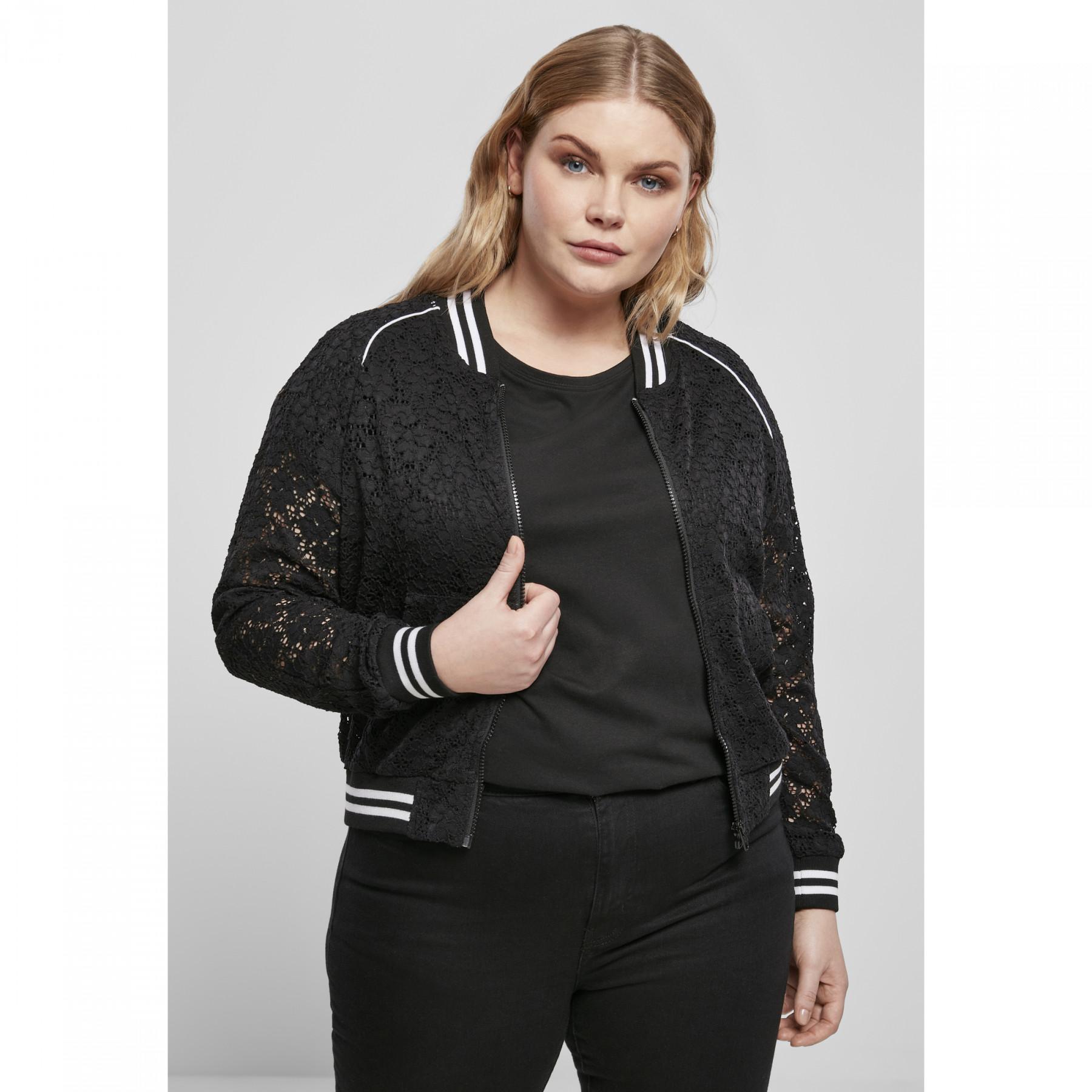 Women's jacket Urban Classics lace college (grandes tailles)