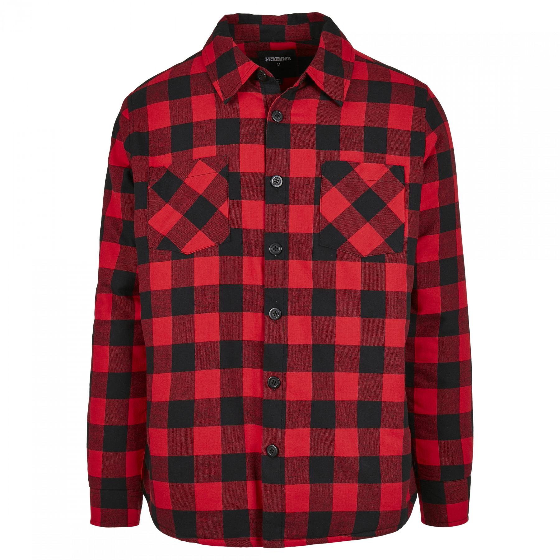 Padded check flannel shirt Urban Classics