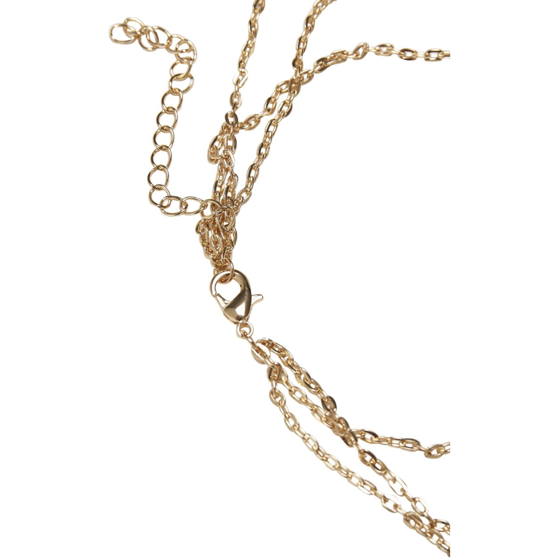 Necklace Urban Classics layering perle
