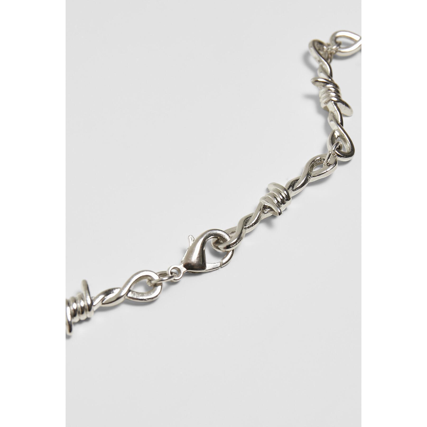 Necklace Urban Classics barbed wire
