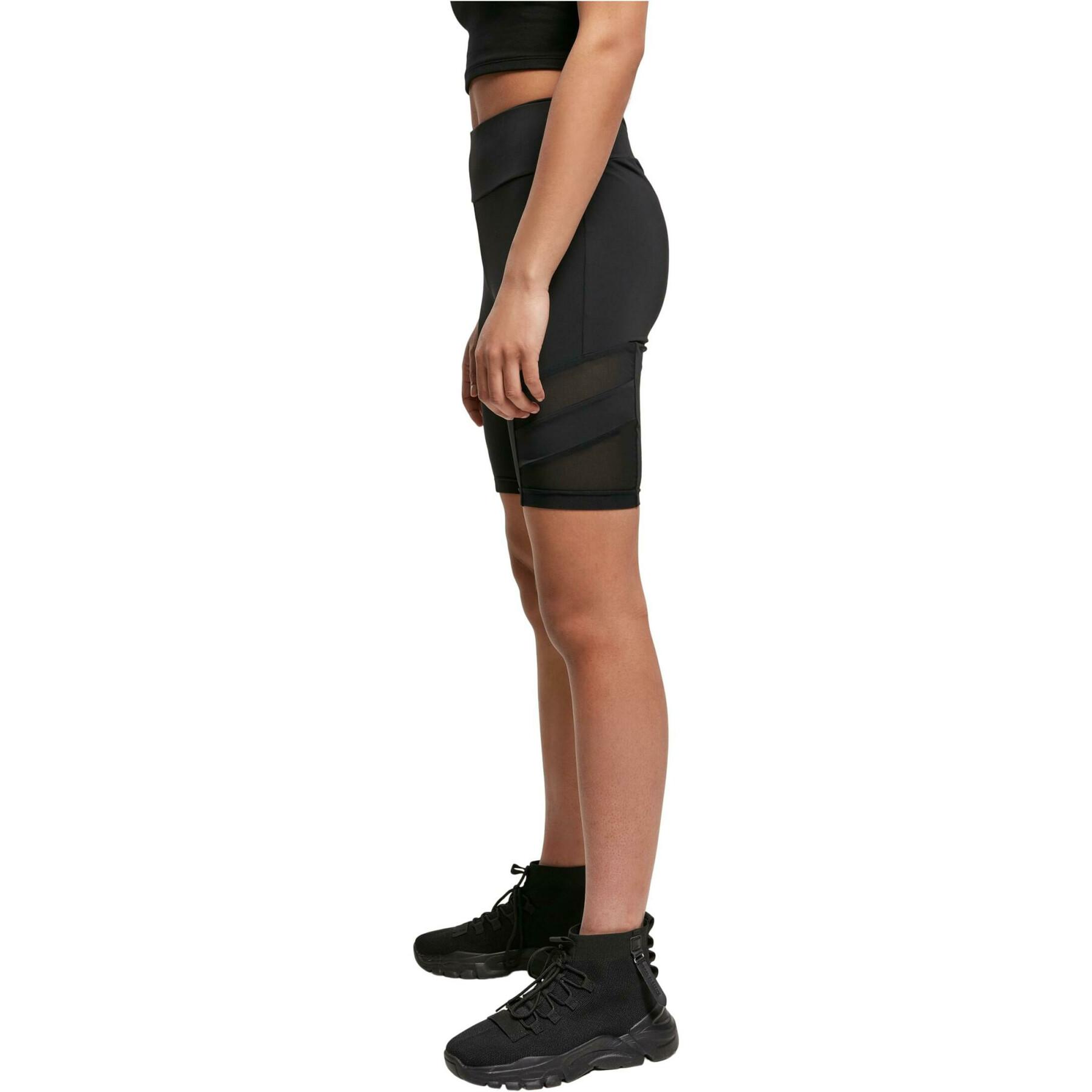 Women's high waist shorts Urban Classics Tech Mesh