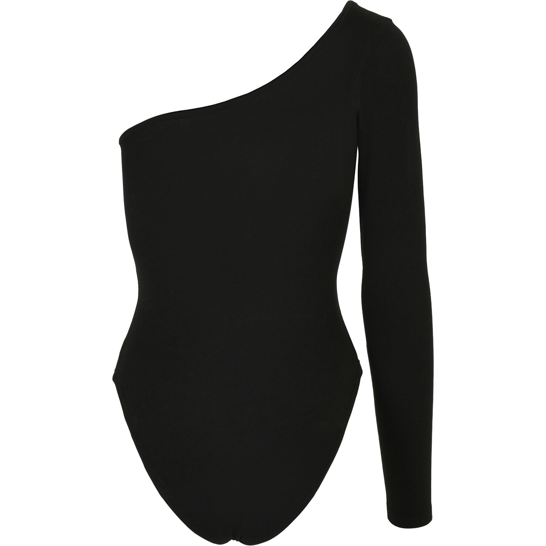Women's bodysuit Urban Classics organic asymmetric one sleeve