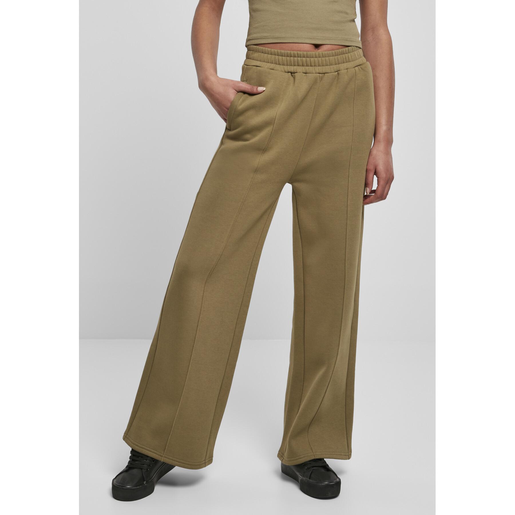 Women's trousers Urban Classics straight pin tuck