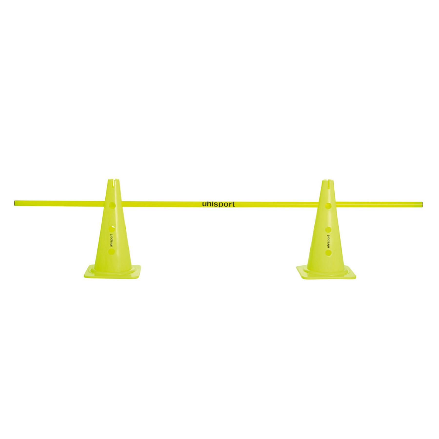 Set of 2 training cones and 1 stick Uhlsport